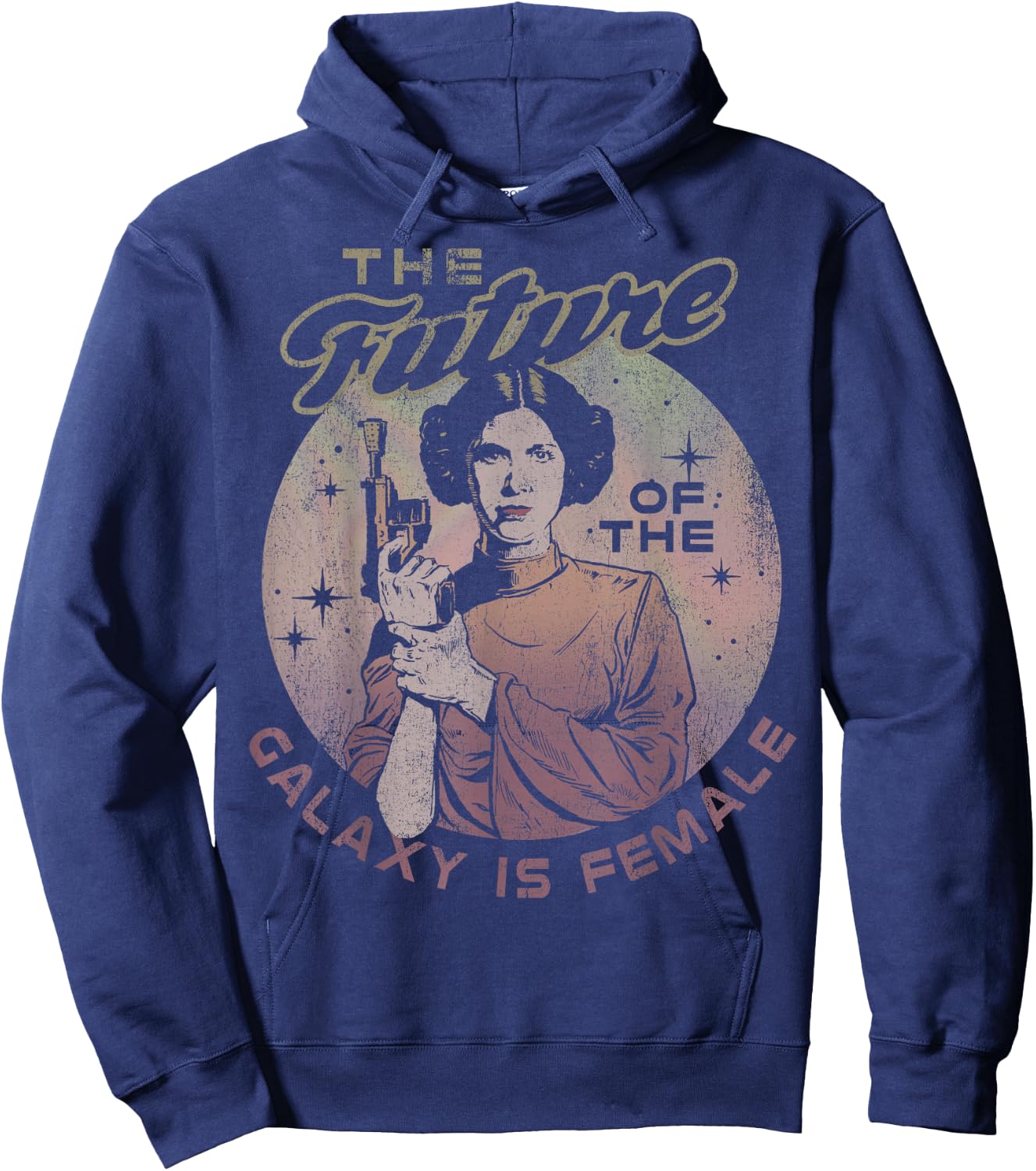 Star Wars Princess Leia The Future Of The Galaxy Is Female Hoodie - Hoodie | Navy