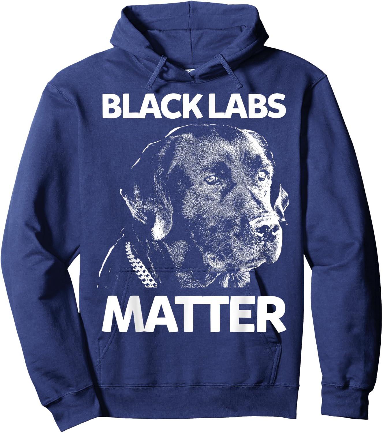 Funny Black Labs Matter Labrador Lab Hoodie - Hoodie | Navy