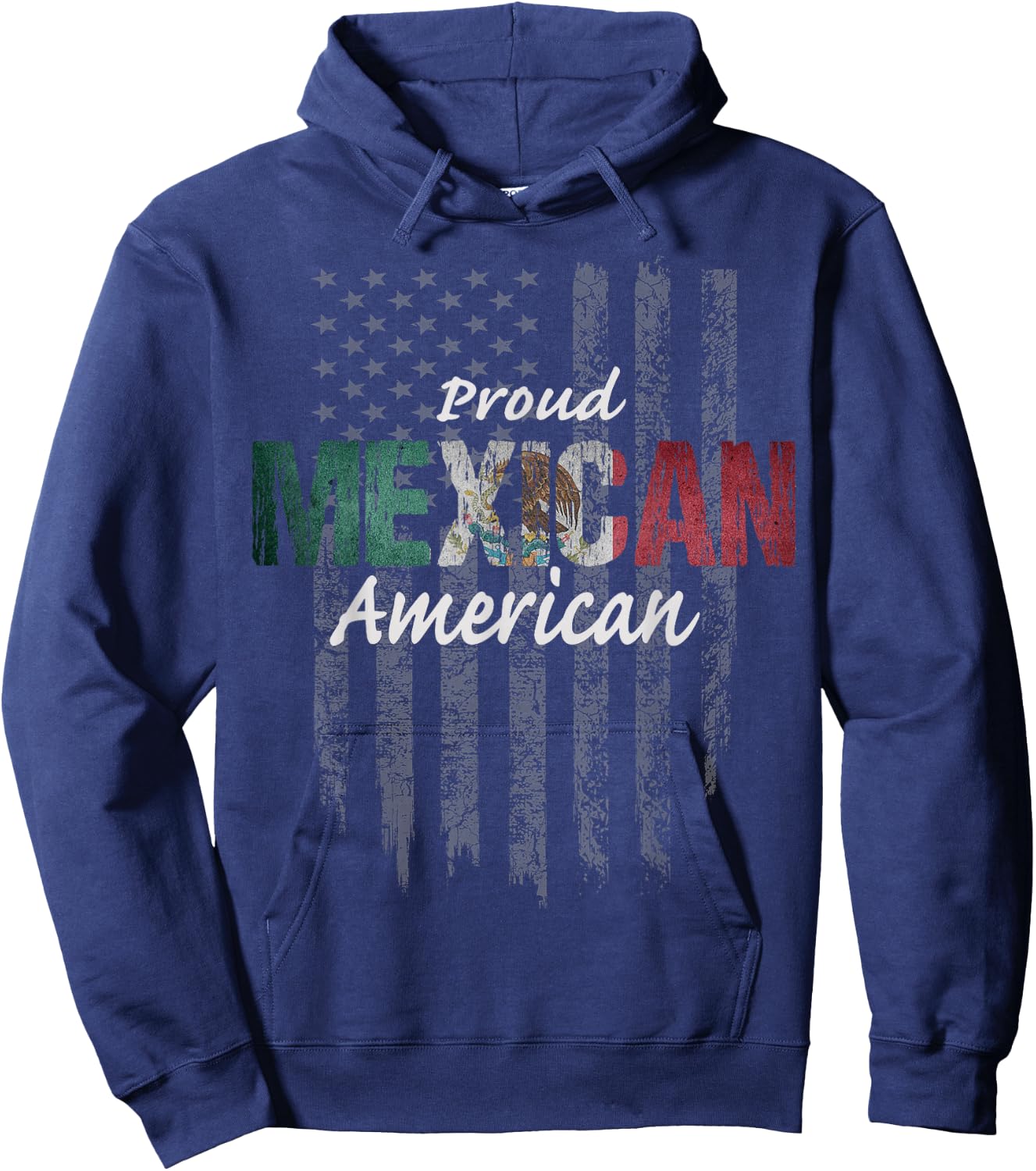 Mexican American Shirt - Proud Mexican American Hoodie - Hoodie | Navy
