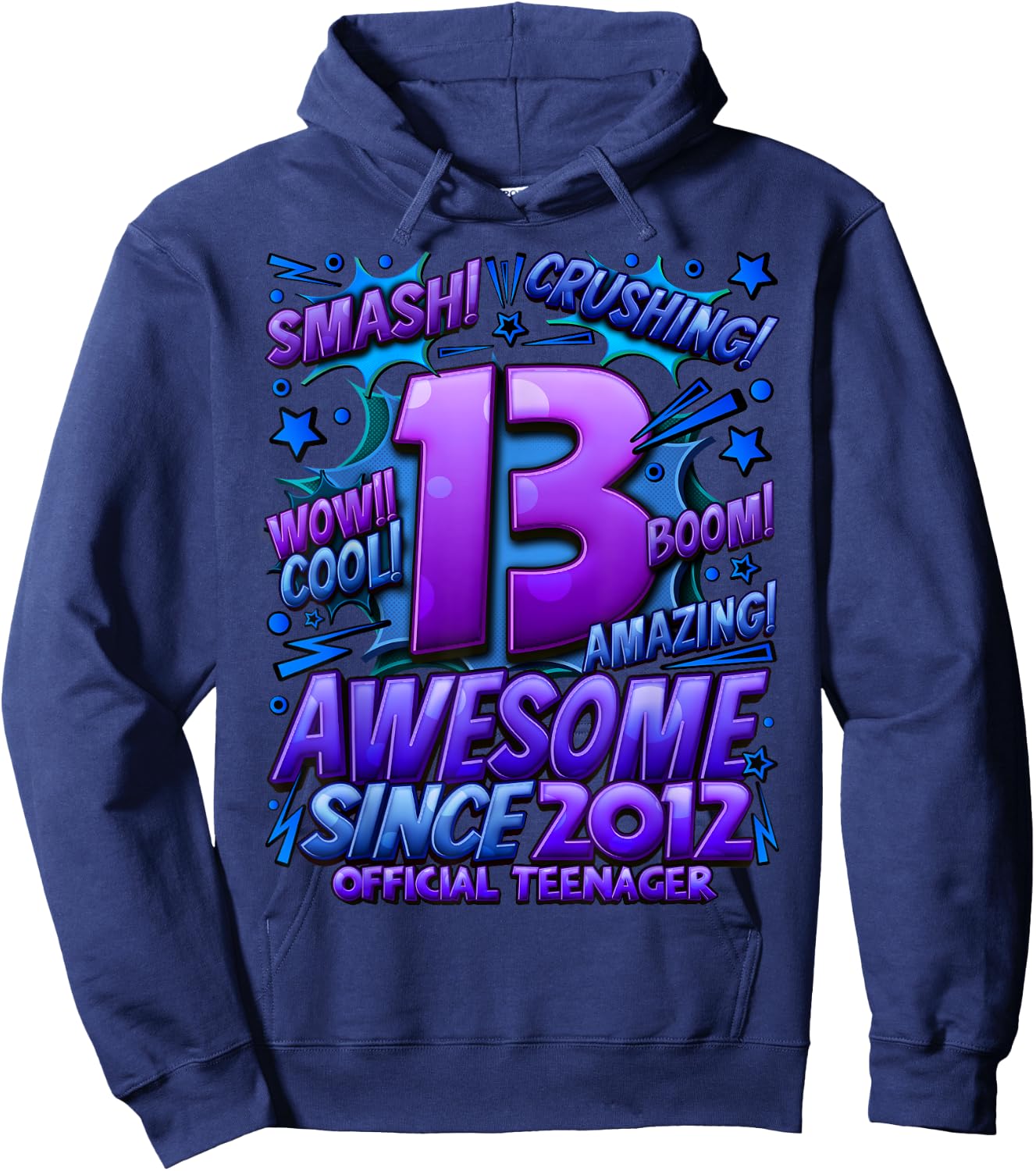 Official Teenager 13 Year Old Gifts Girls 13 Year Old Girl Hoodie - Hoodie | Navy