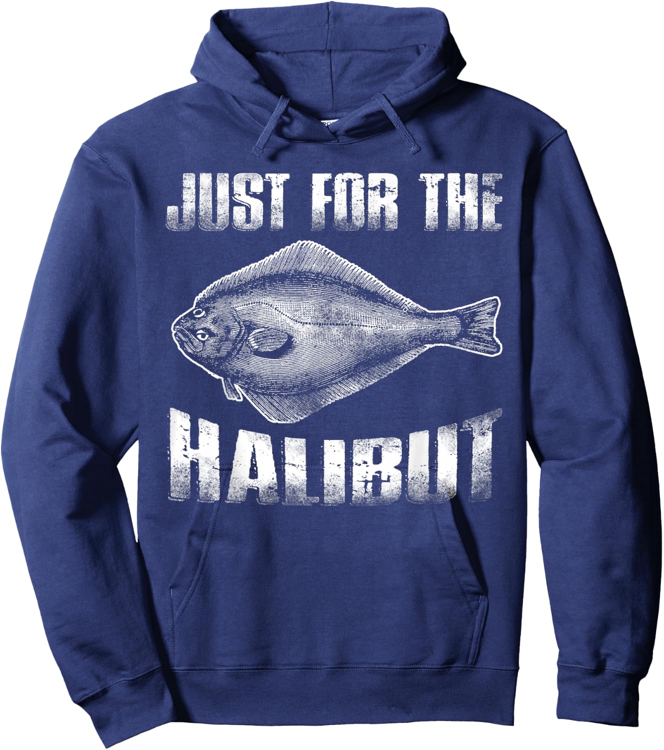 Just for the Halibut Shirt Hoodie - Hoodie | Navy