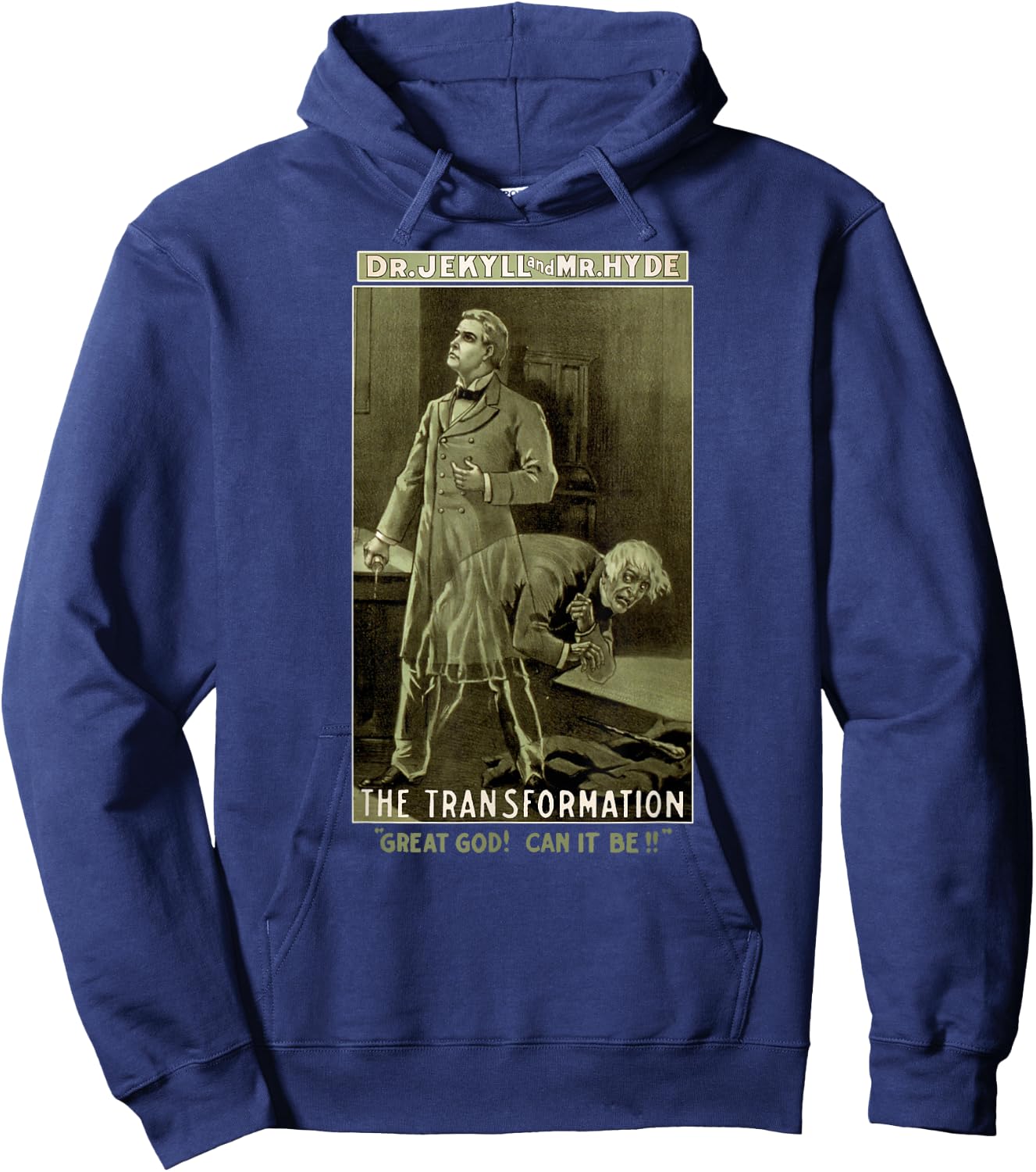 Dr Jekyll Mr Hyde Art-Strange Case of Dr Jekyll and Mr Hyde Hoodie - Hoodie | Navy
