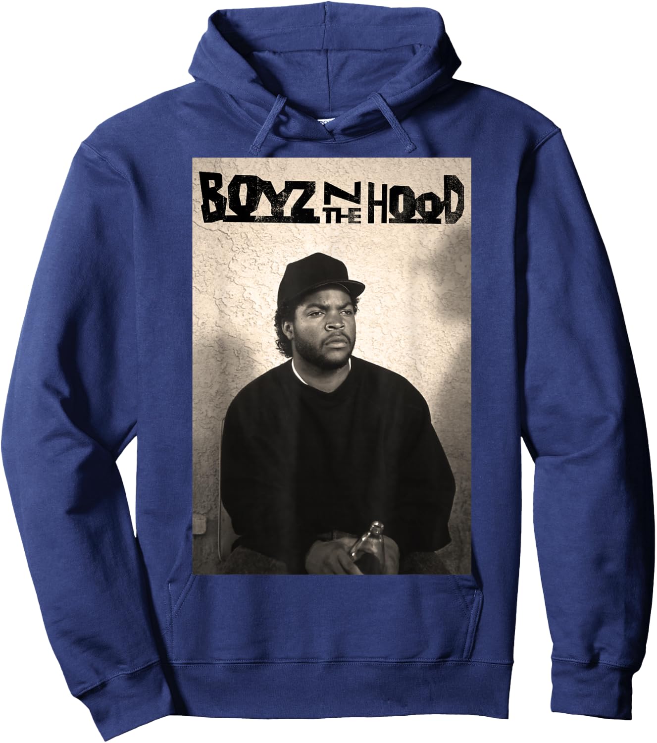 Boyz N The Hood Doughboy Mean Mug Photo Logo Small Hoodie - Hoodie | Navy