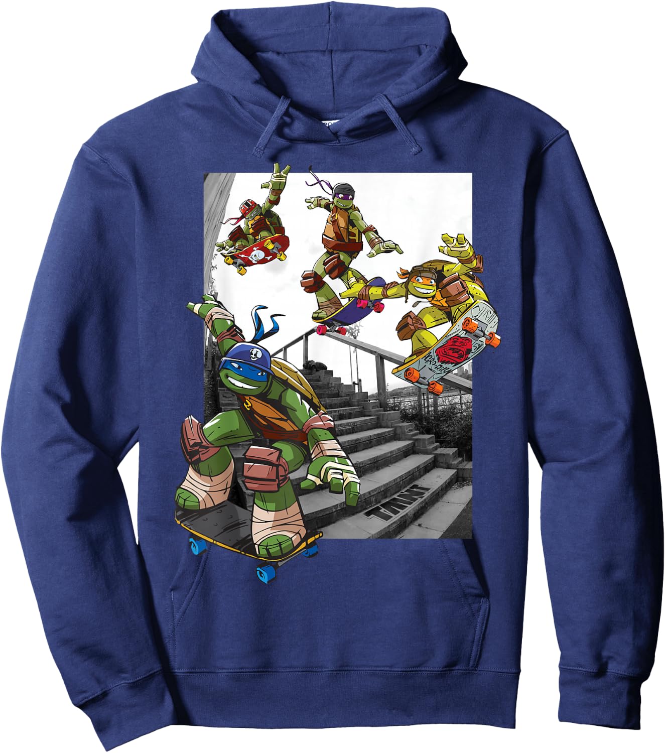 Teenage Mutant Ninja Turtles Skateboarding Crew Hoodie - Hoodie | Navy