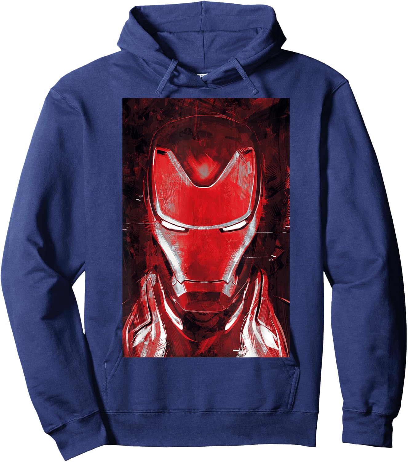 Marvel Avengers Endgame Red Iron Man Portrait Hoodie - Hoodie | Navy