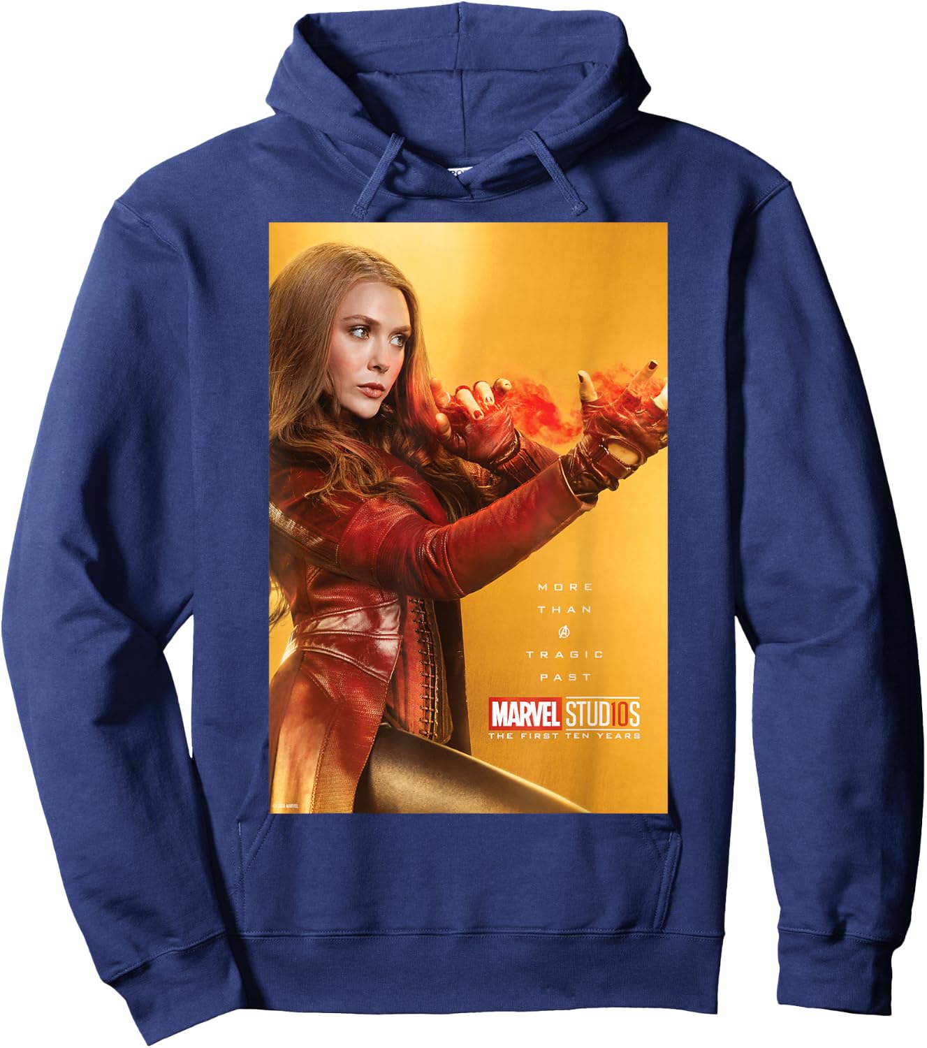 Marvel Studios 10 Years Scarlet Witch Poster Graphic Hoodie - Hoodie | Navy