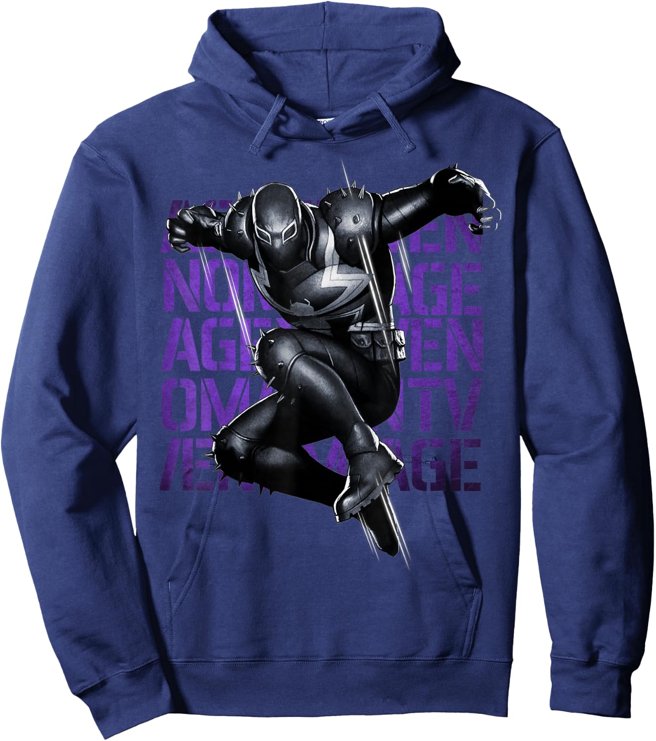 Marvel Agent Venom Reborn and Reformed Symbiote Portrait Hoodie - Hoodie | Navy