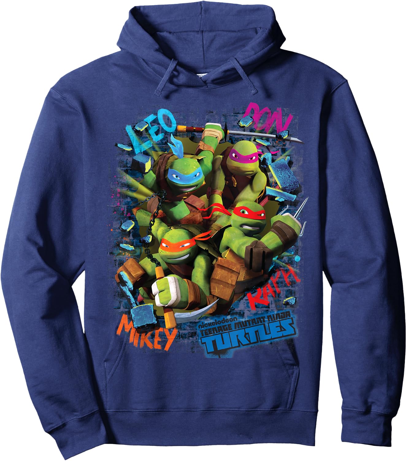 TMNT Leo, Don, Mikey Hoodie - Hoodie | Navy