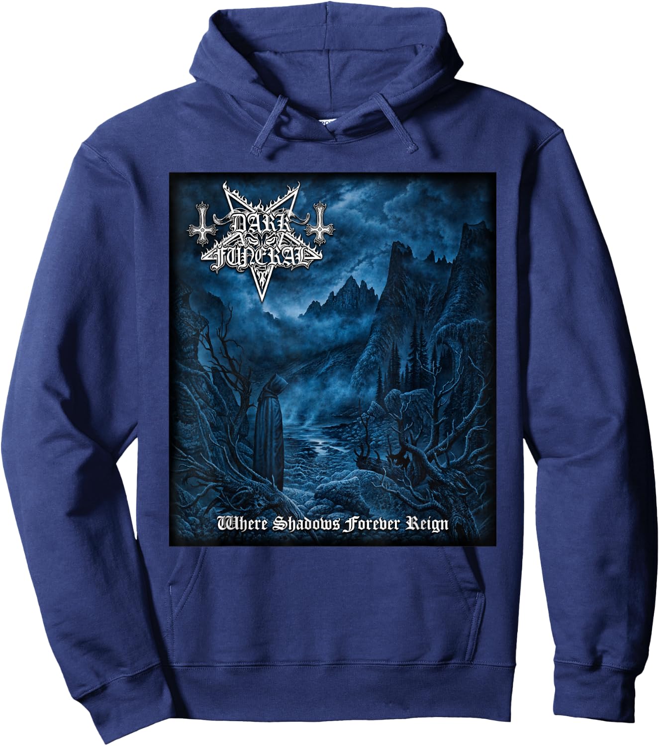 Dark Funeral - Where Shadows Forever Reign - Official Merch Hoodie - Hoodie | Navy