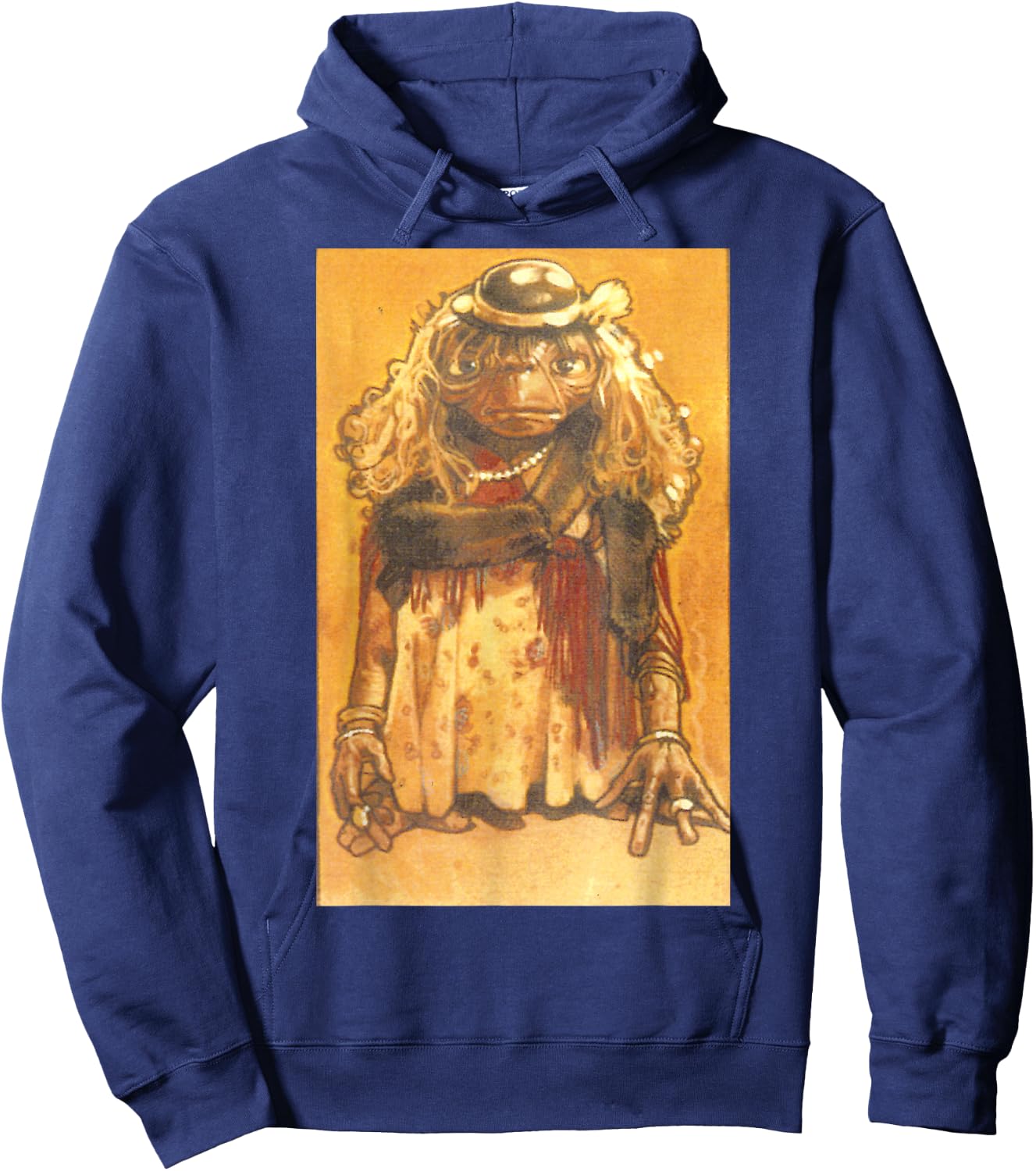 E.T. Terrestrial Dressed in A Disguise Graphic Hoodie - Hoodie | Navy