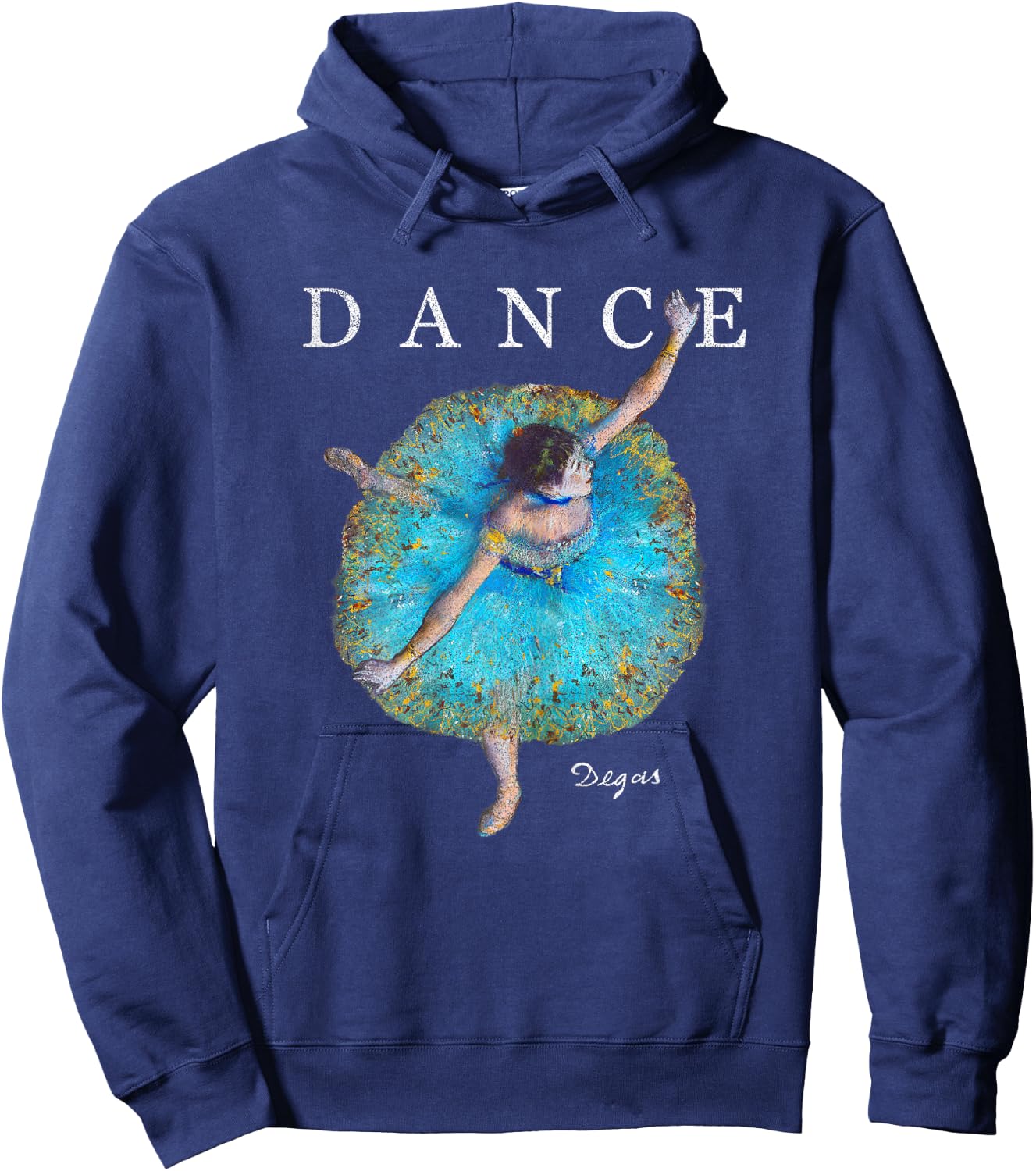 Dance Class Shirt with Edgar Degas Ballerina for dancers Hoodie - Hoodie | Navy