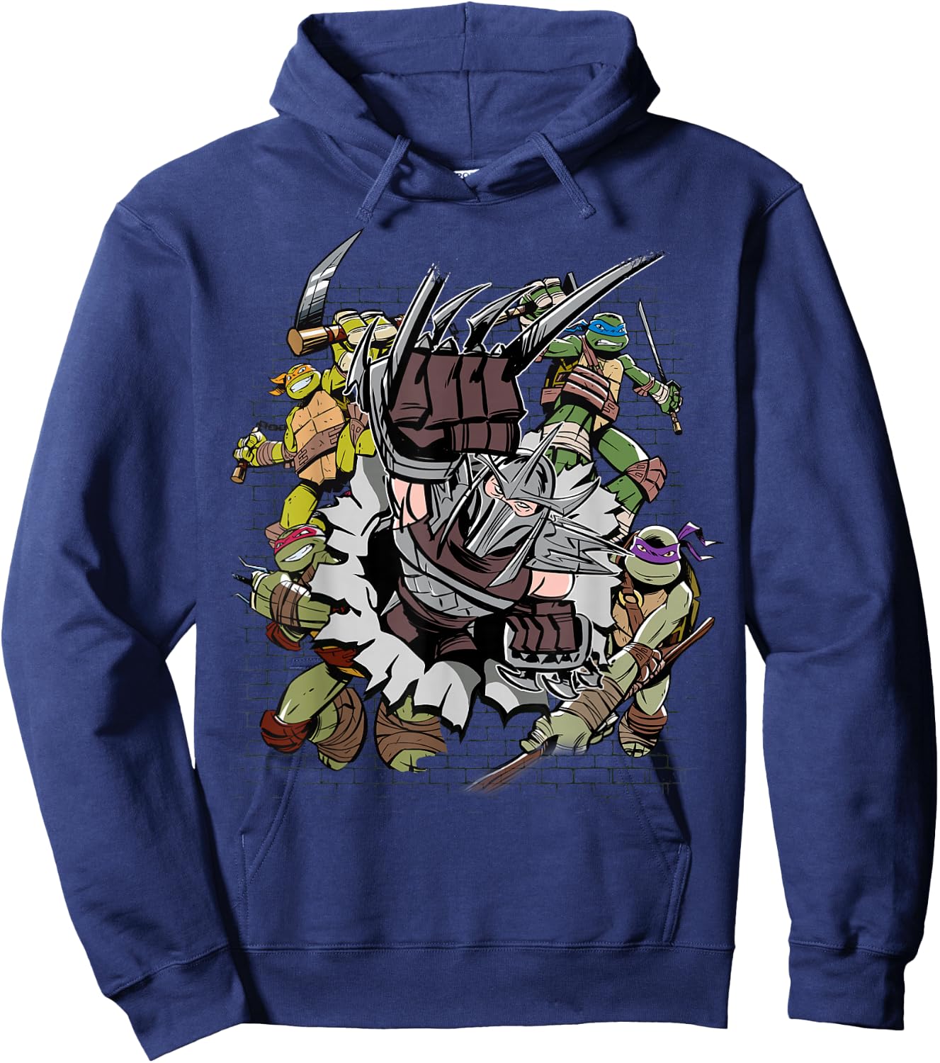 Teenage Mutant Ninja Turtles Shredder Brick Smash Hoodie - Hoodie | Navy