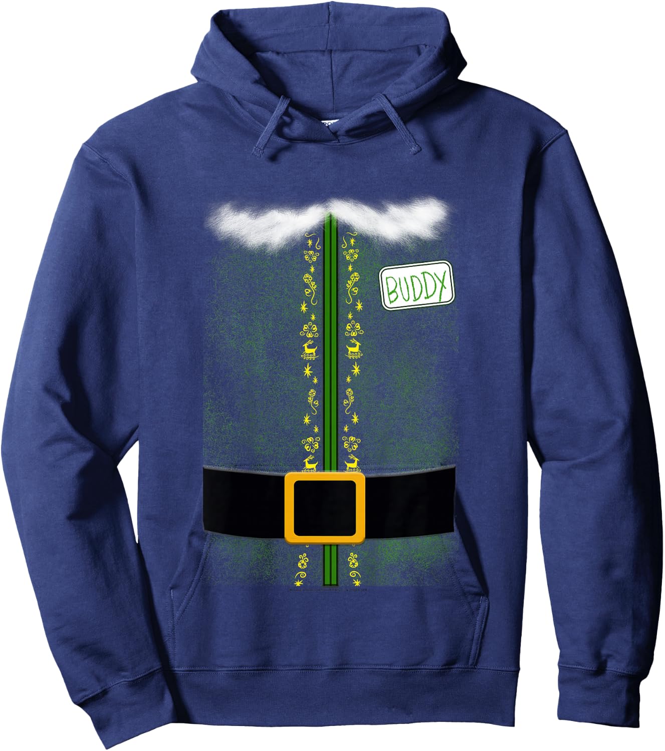 Kids Elf Buddy Costume Hoodie - Hoodie | Navy