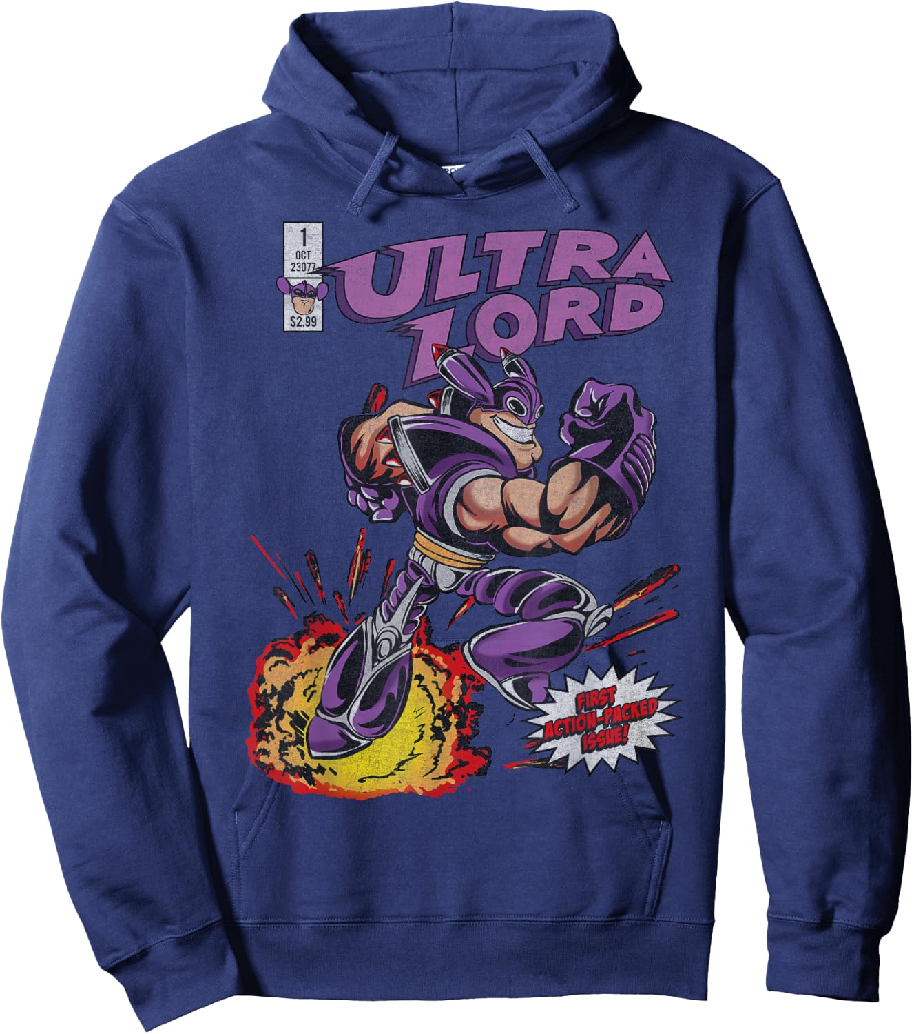 Nickelodeon The Adventures of Jimmy Neutron Ultra Lord Hoodie - Hoodie | Navy