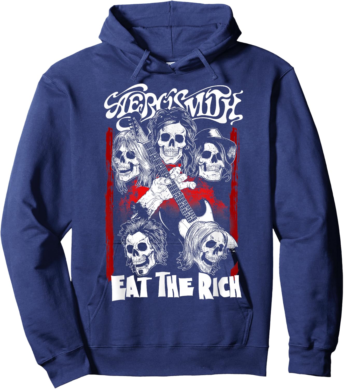 Aerosmith - Eat the Rich Hoodie - Hoodie | Navy