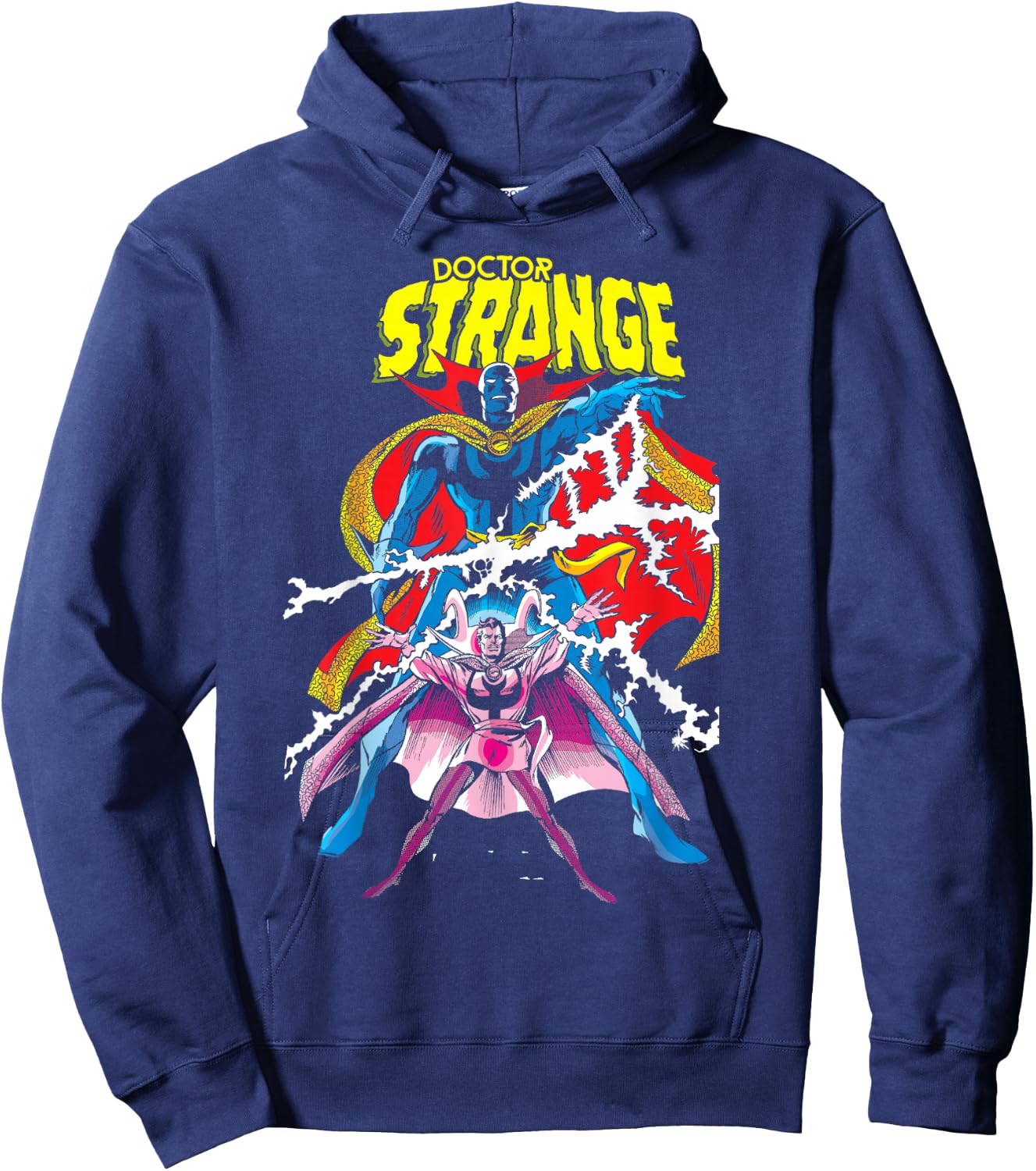 Marvel Doctor Strange Magic Lightning Comic Graphic Hoodie - Hoodie | Navy