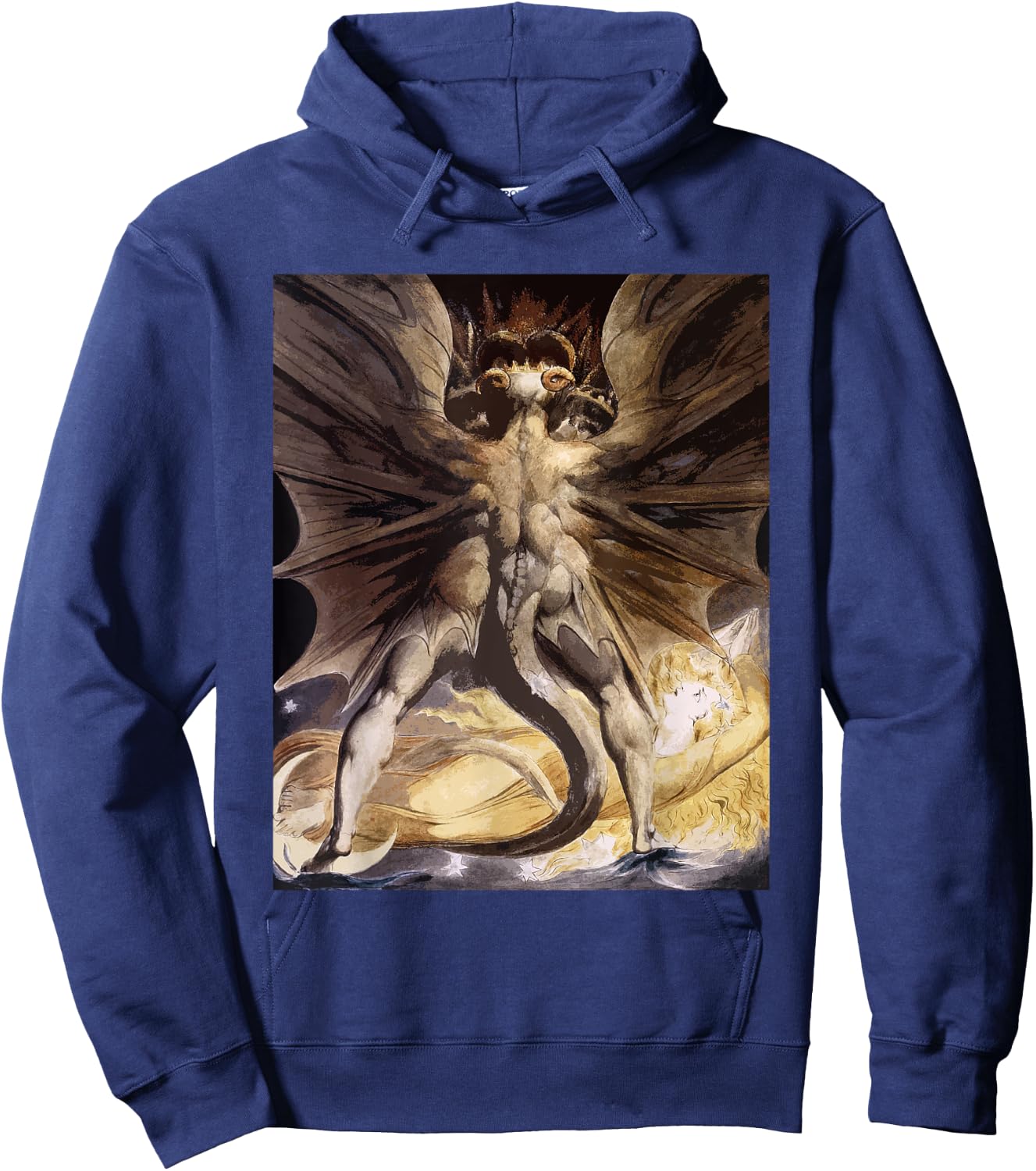 The Great Red Dragon by William Blake Hoodie - Hoodie | Navy