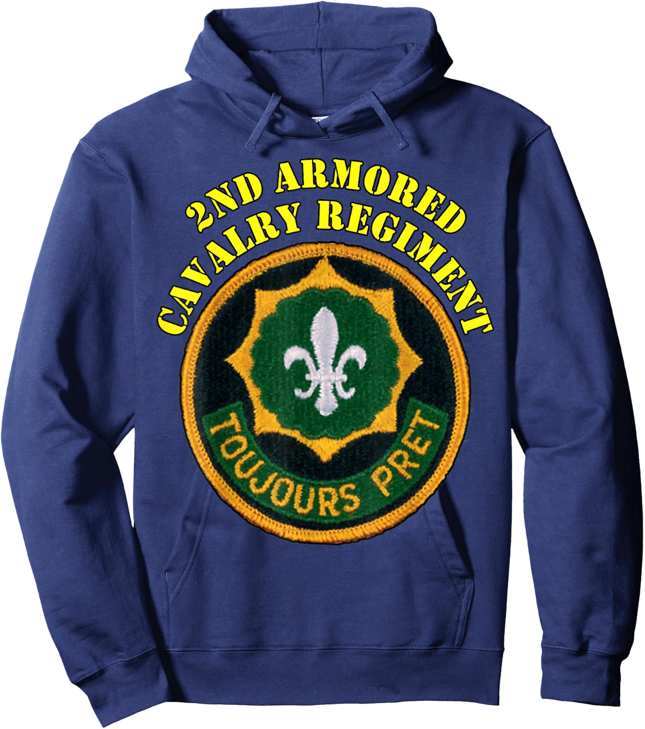 2nd Armored Cavalry Regiment -2nd ACR vets design Hoodie - Hoodie | Navy
