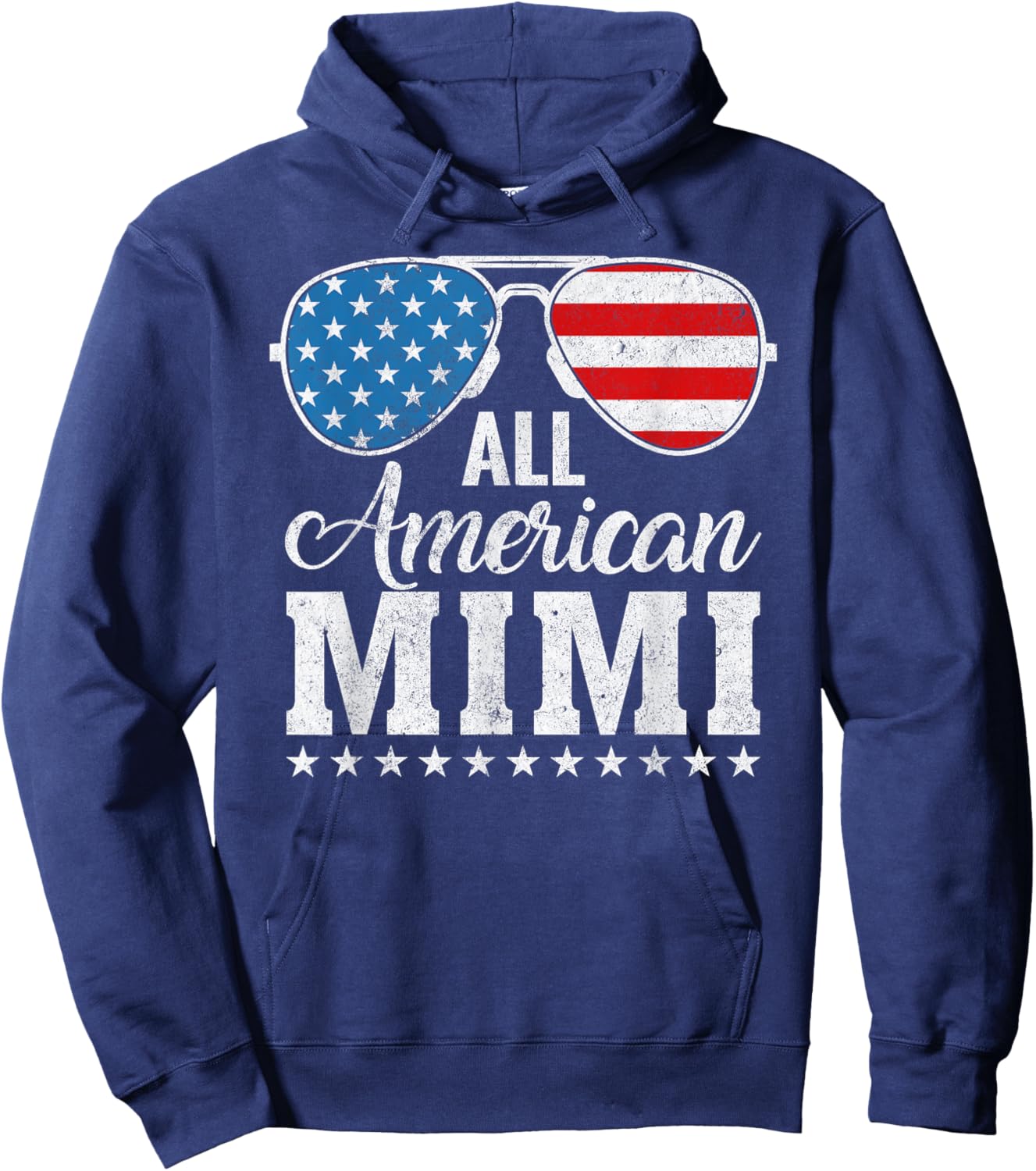 All American Mimi Matching Family Patriotic 4th of July Hoodie - Hoodie | Navy
