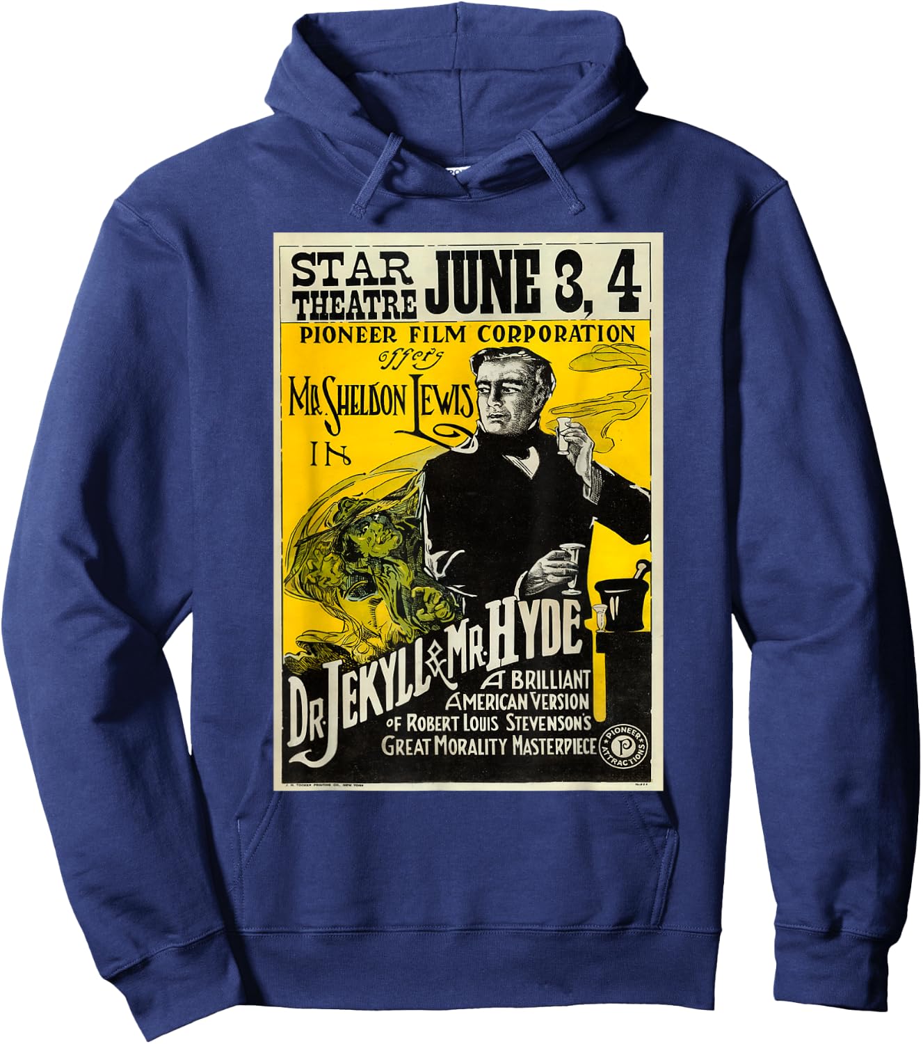 Dr. Jekyll and Mr. Hyde movie poster Hoodie - Hoodie | Navy