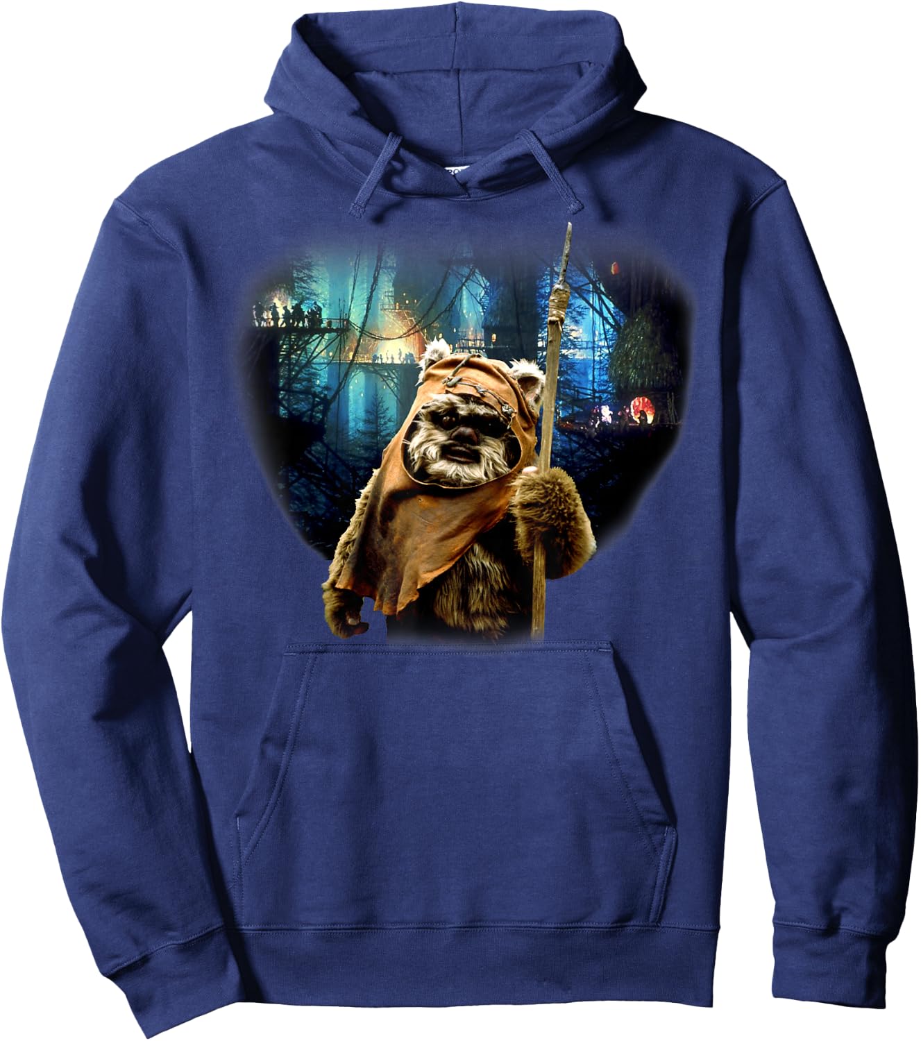 Star Wars Ewok Battle of Endor Vintage Poster Hoodie - Hoodie | Navy