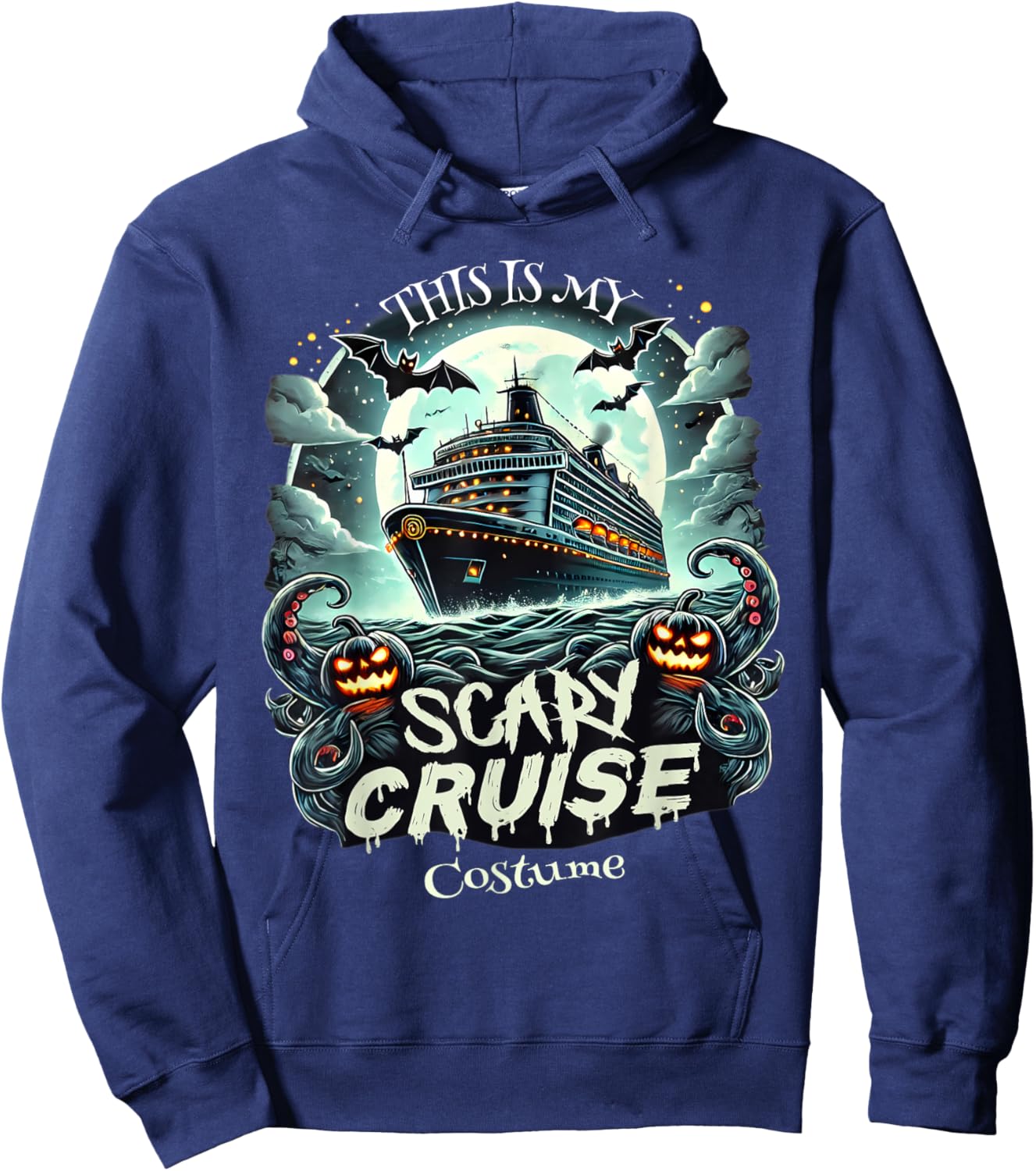 This Is My Scary Cruise Costume Halloween Hoodie - Hoodie | Navy