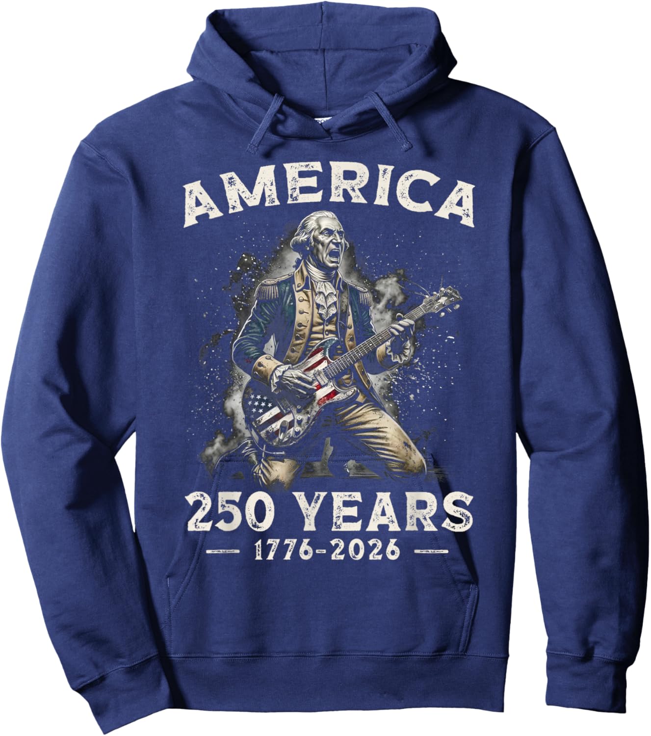 250 Years American 250th Anniversary USA Patriotic 4th July Hoodie - Hoodie | Navy