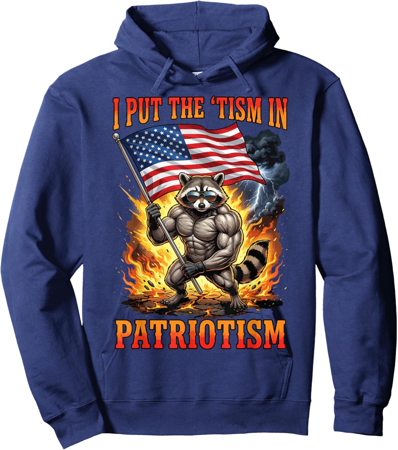 I Put The 'Tism in Patriotism Hoodie - Hoodie | Navy