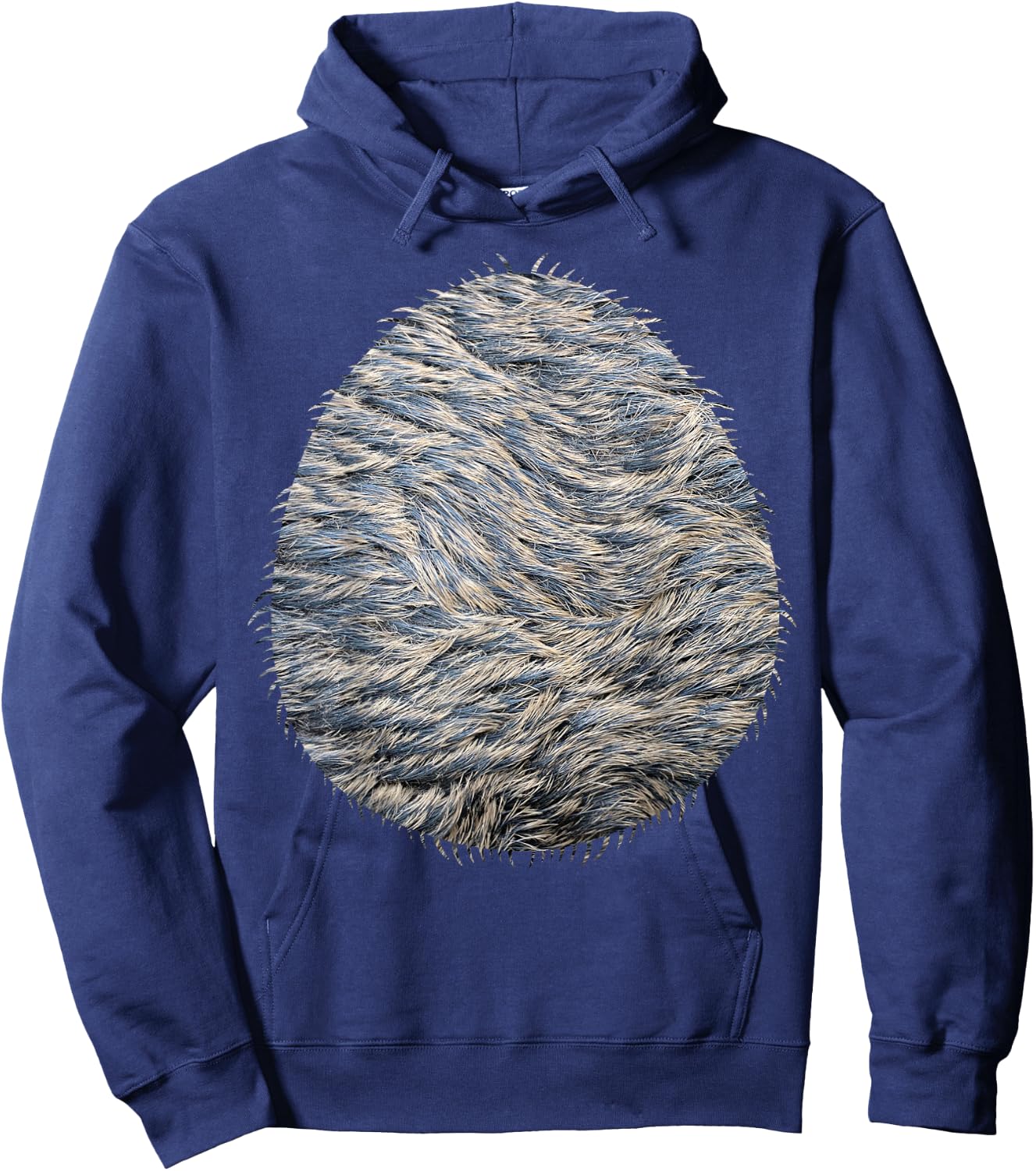 Halloween Wolf Costume Belly Shirt Hoodie - Hoodie | Navy