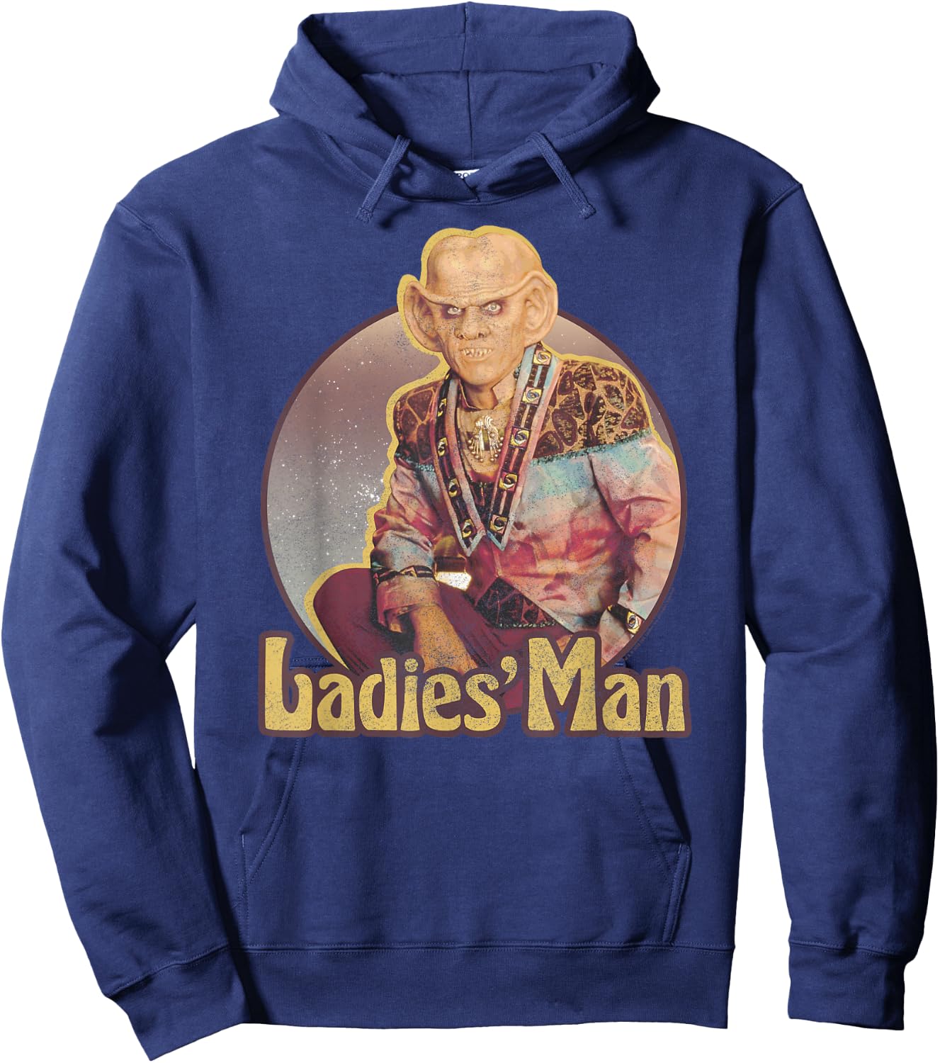 Star Trek: Deep Space Nine Quark Ladies' Man Vintage Hoodie - Hoodie | Navy