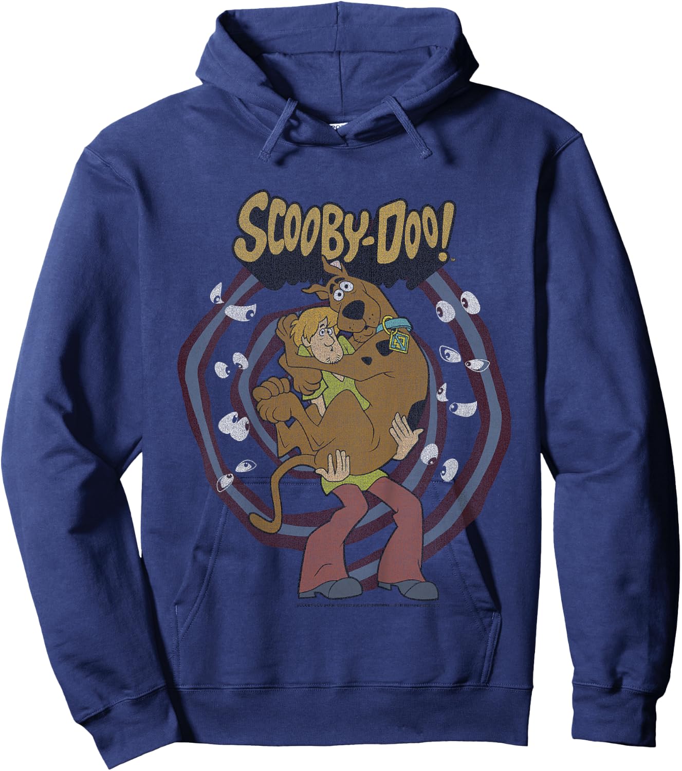 Kids Scooby-Doo Shaggy And Scooby Spiral Eyes Portrait Hoodie - Hoodie | Navy