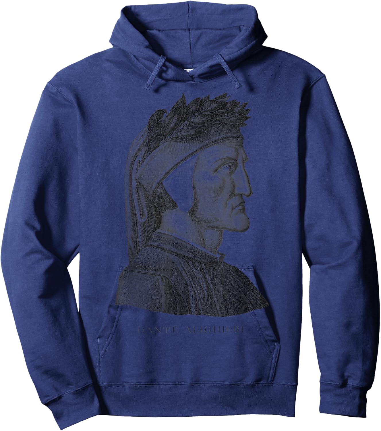 Dante Alighieri portrait Divine Comedy, Purgatory, Hell Hoodie - Hoodie | Navy