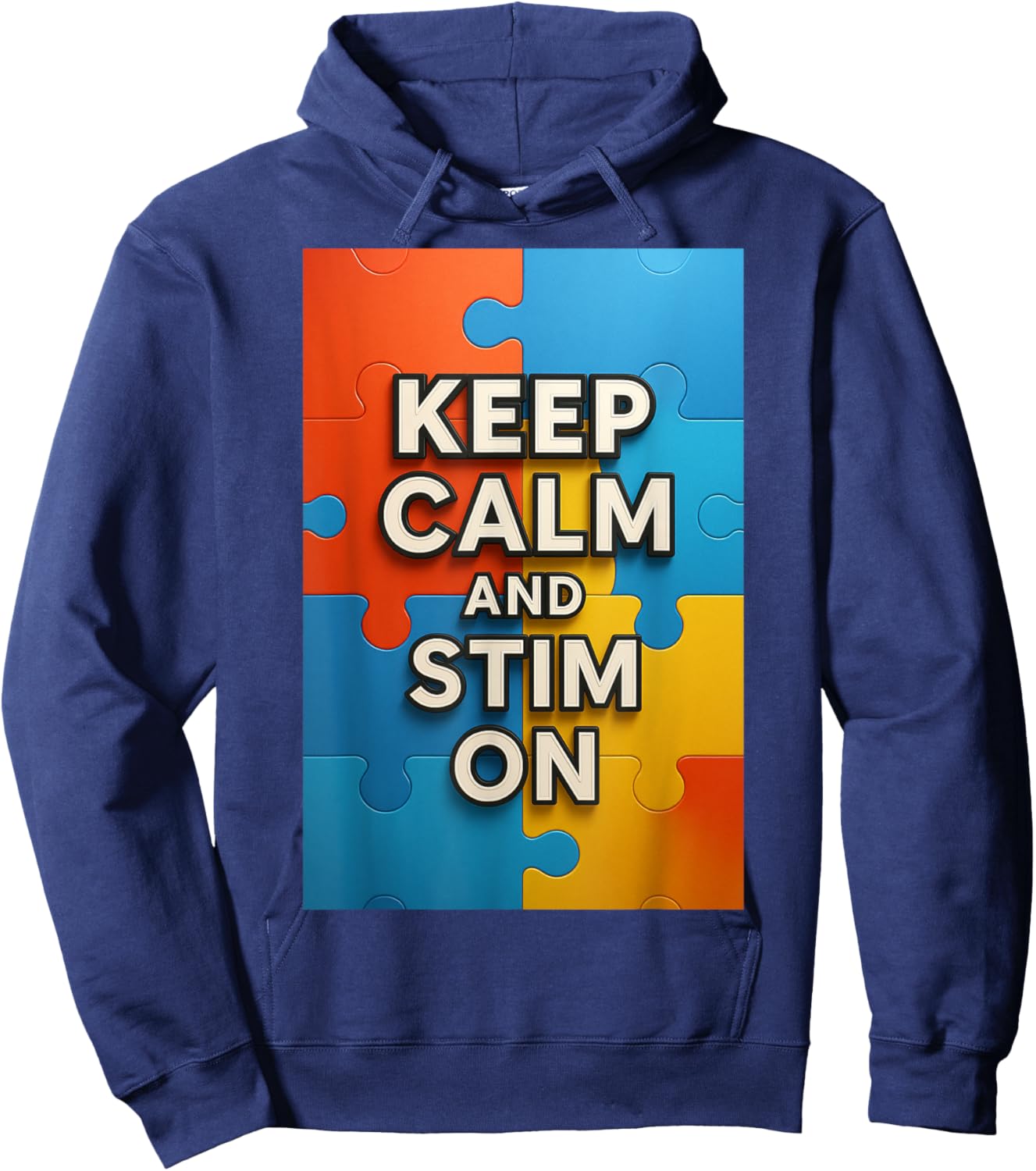 Keep Calm and Stim On Hoodie - Hoodie | Navy