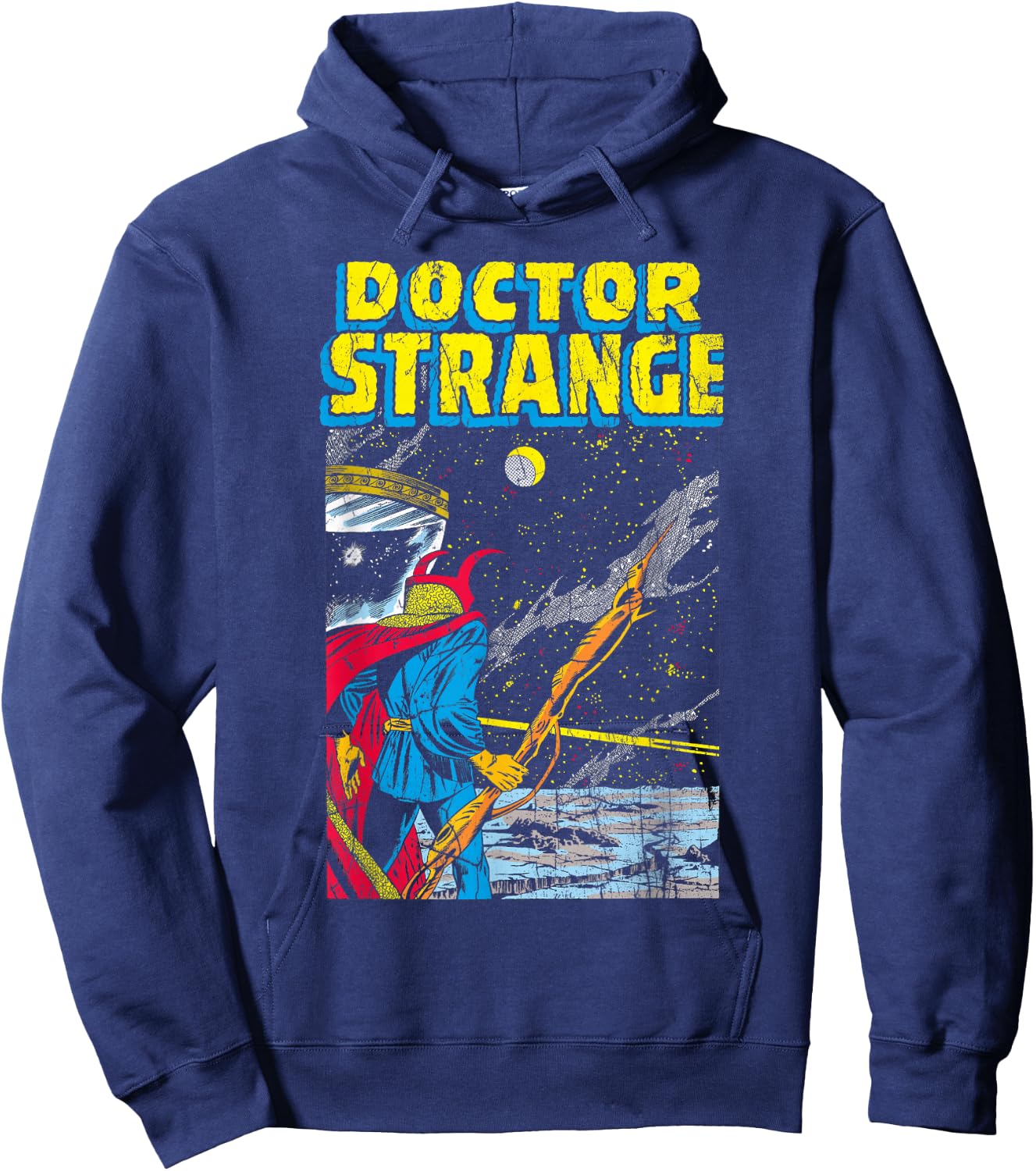 Marvel Doctor Strange Celestial Retro Comic Cover Hoodie - Hoodie | Navy