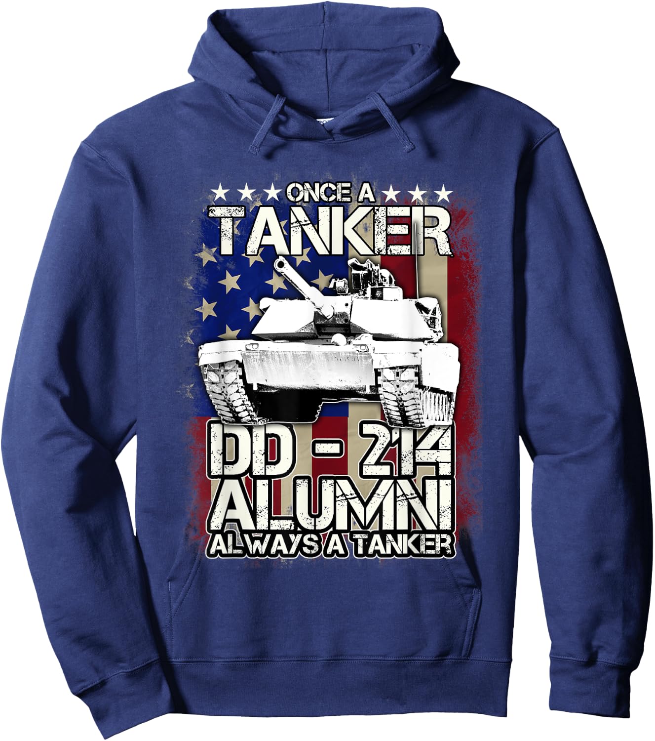 Tanker Shirt DD-214 Alumni Veteran Tanker T Shirt Hoodie - Hoodie | Navy