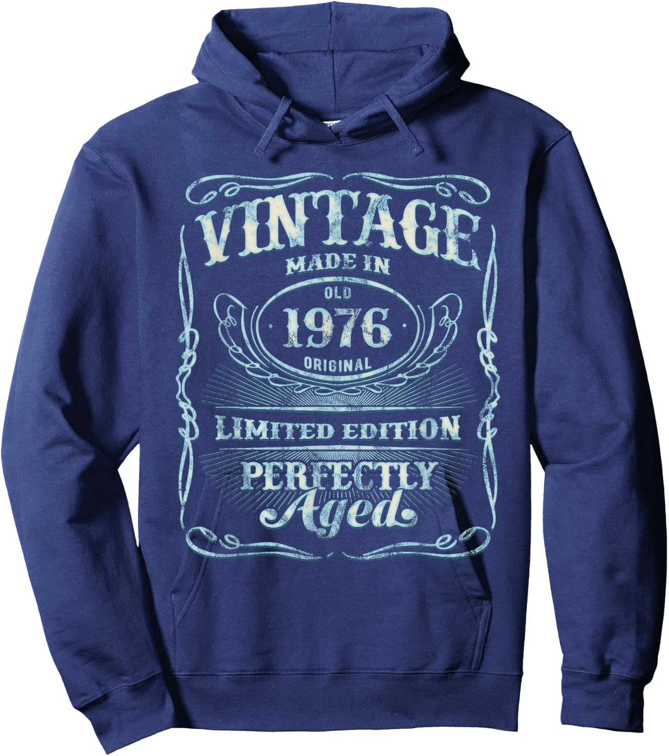 Vintage Original Made In 1976 Classic 49th Birthday Hoodie - Hoodie | Navy