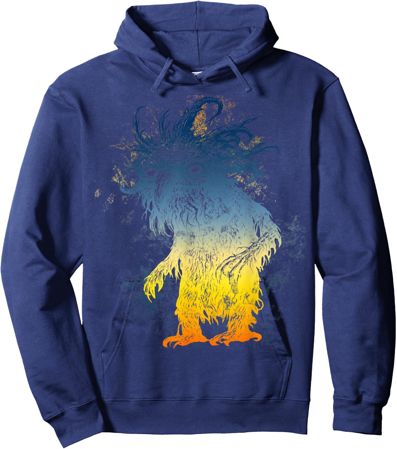 Vintage Fairy Tale Character Troll Old Tree Goblins Monster Hoodie - Hoodie | Navy