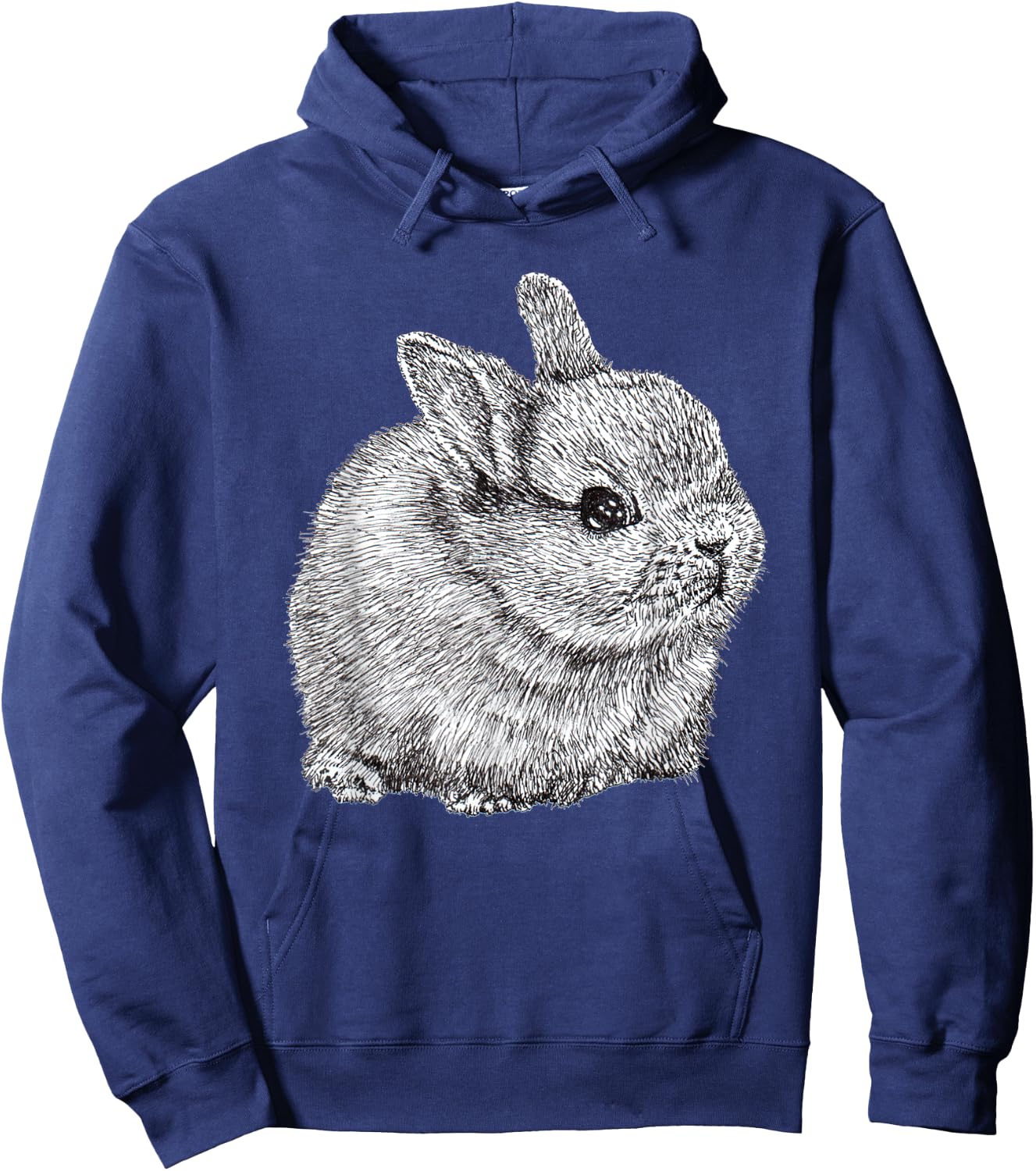 Netherland Dwarf Bunny Rabbit Cute Hoodie - Hoodie | Navy
