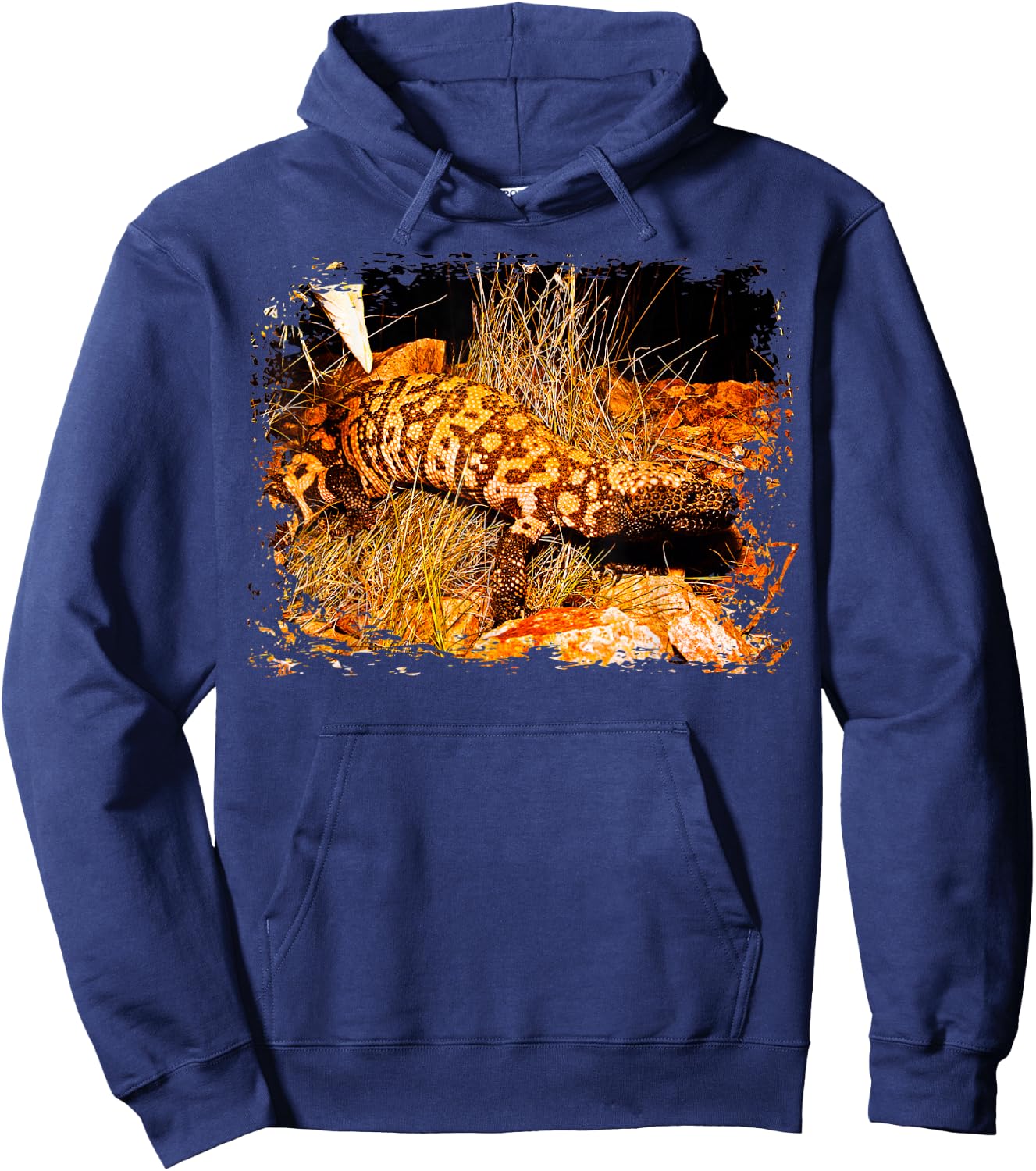 Cute Gila Monster Lizard Hoodie - Hoodie | Navy