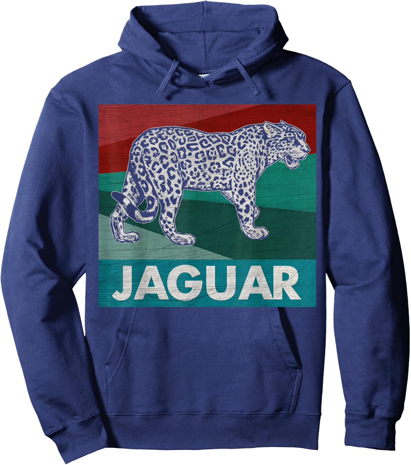 Retro Jaguar Shirt - Cool Vintage Style Print Gift Hoodie - Hoodie | Navy