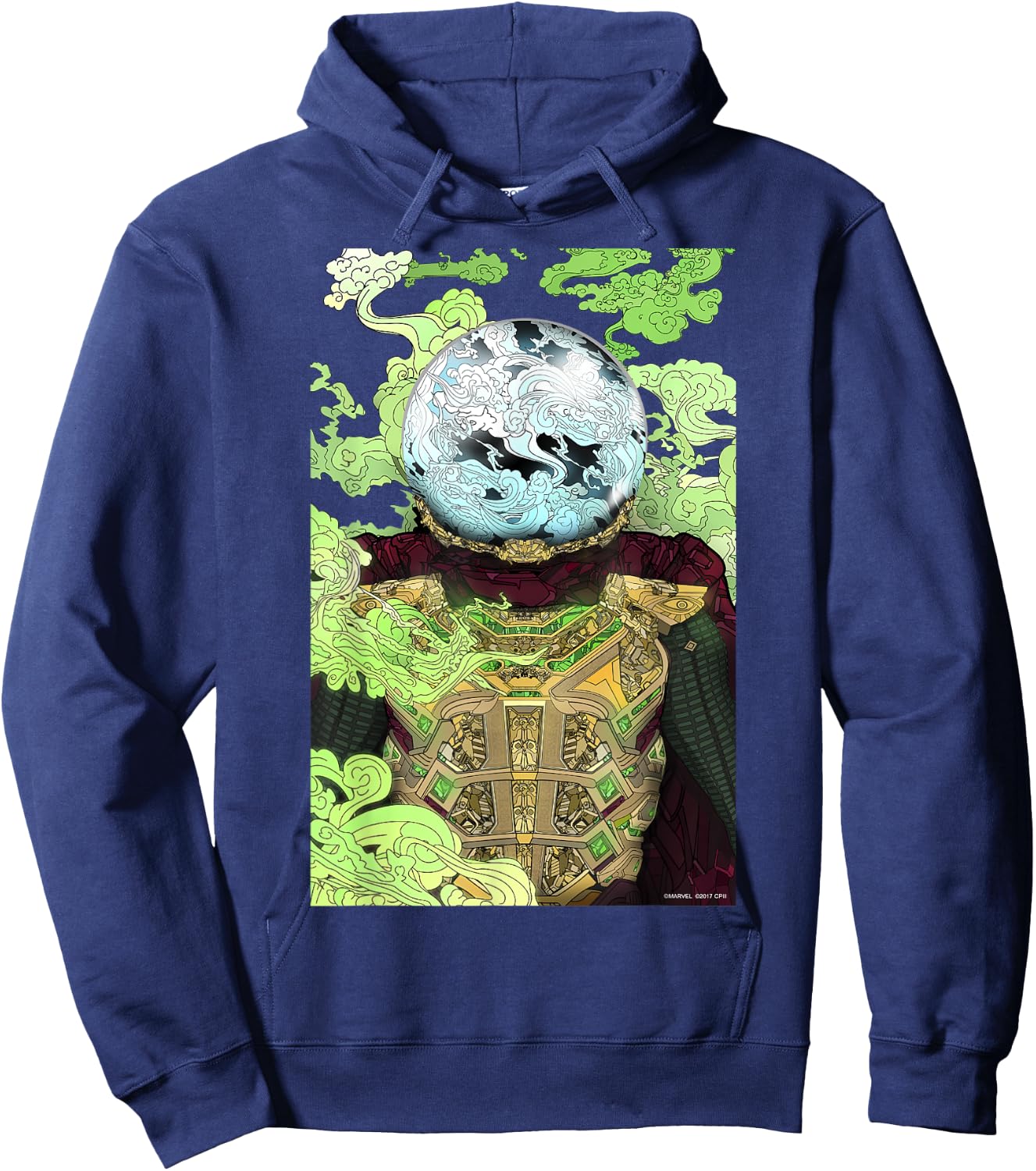 Marvel Spider-Man Far From Home Mysterio Poster Hoodie - Hoodie | Navy