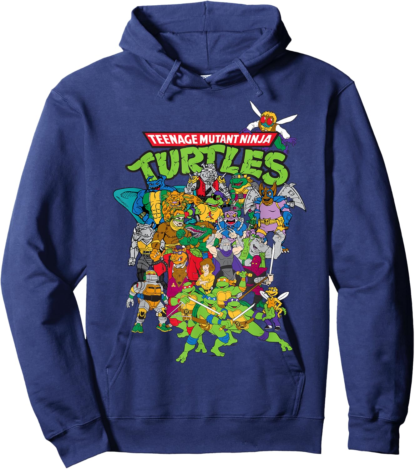Teenage Mutant Ninja Turtles Large Character Group Hoodie - Hoodie | Navy