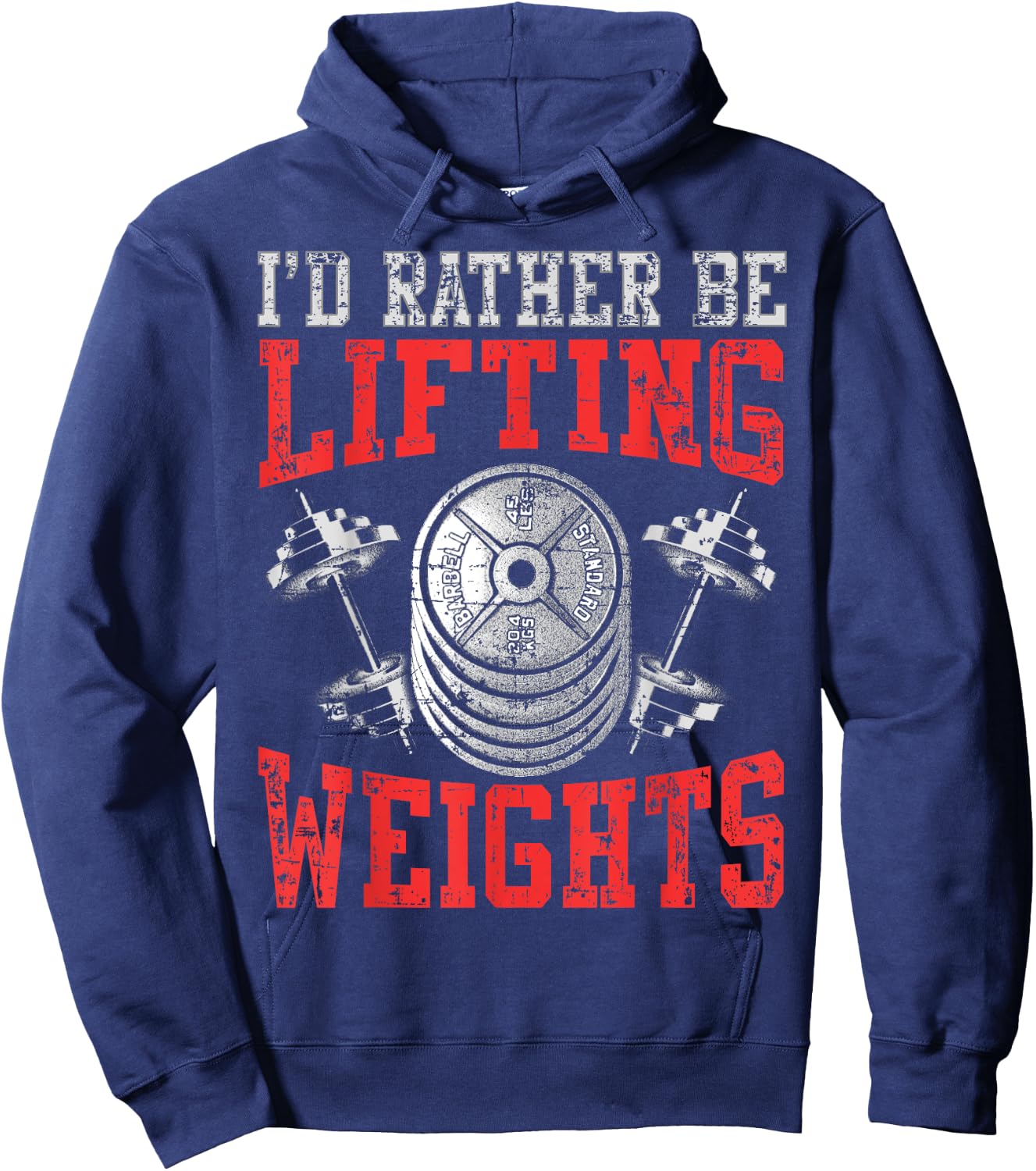 Weight Lifter Quote - Lifting Weights Enthusiasts Hoodie - Hoodie | Navy