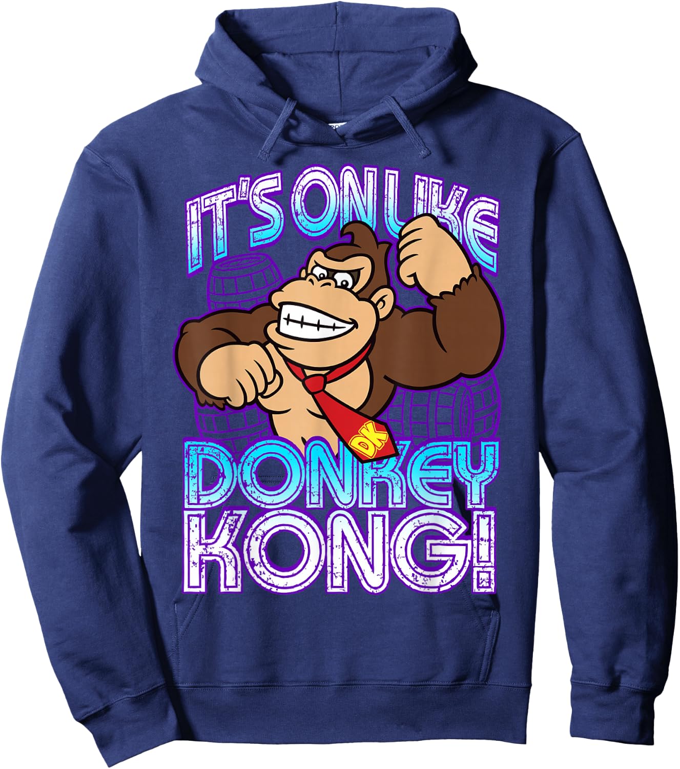 Nintendo Donkey Kong It's On Taunt Graphic Hoodie - Hoodie | Navy