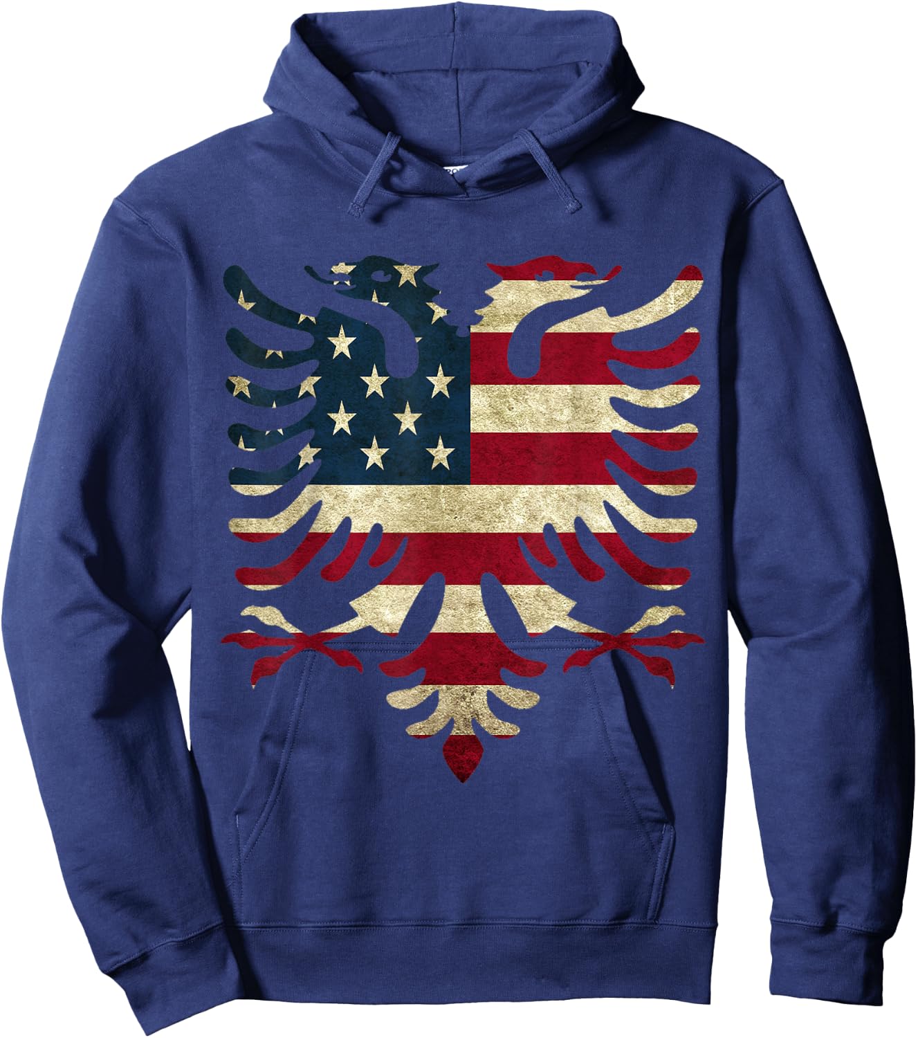 Albanian Eagle Shirt Men's Albanian With Eagle Hoodie - Hoodie | Navy
