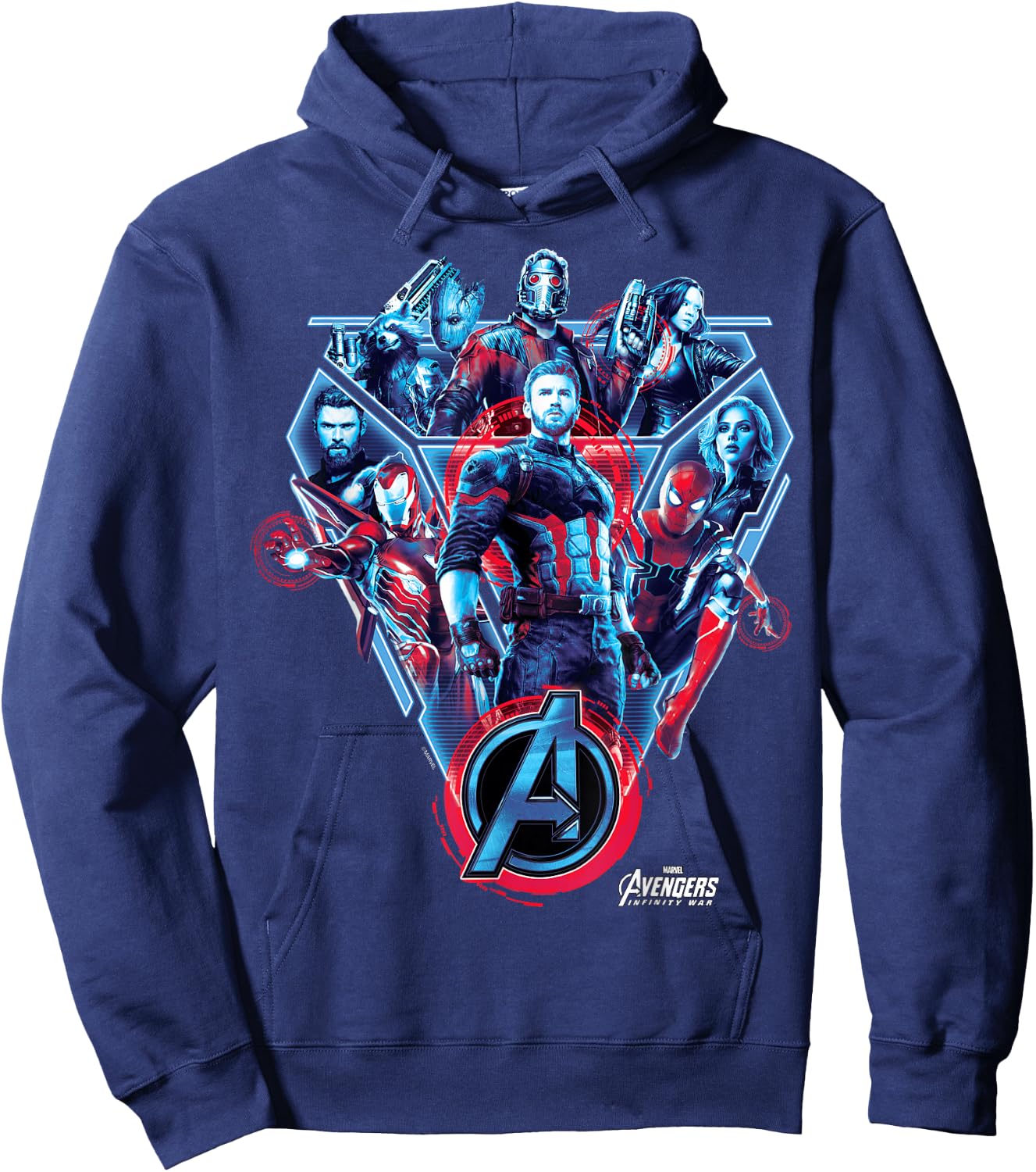 Marvel Avengers Infinity War Tech Group Graphic Hoodie - Hoodie | Navy