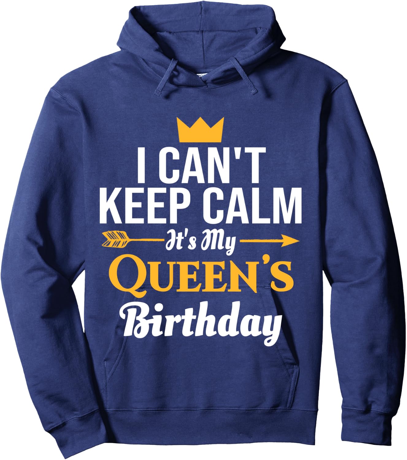 husband wife birthday shirt - Its My Queen's Birthday Hoodie - Hoodie | Navy