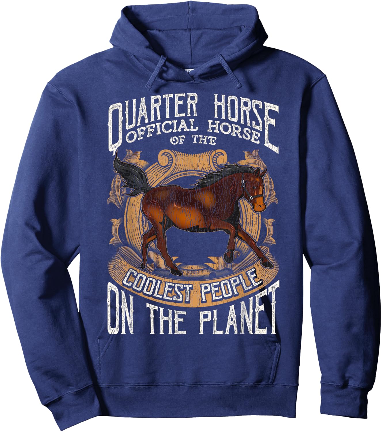 Quarter Horse: Official Horse of the Coolest People Hoodie - Hoodie | Navy