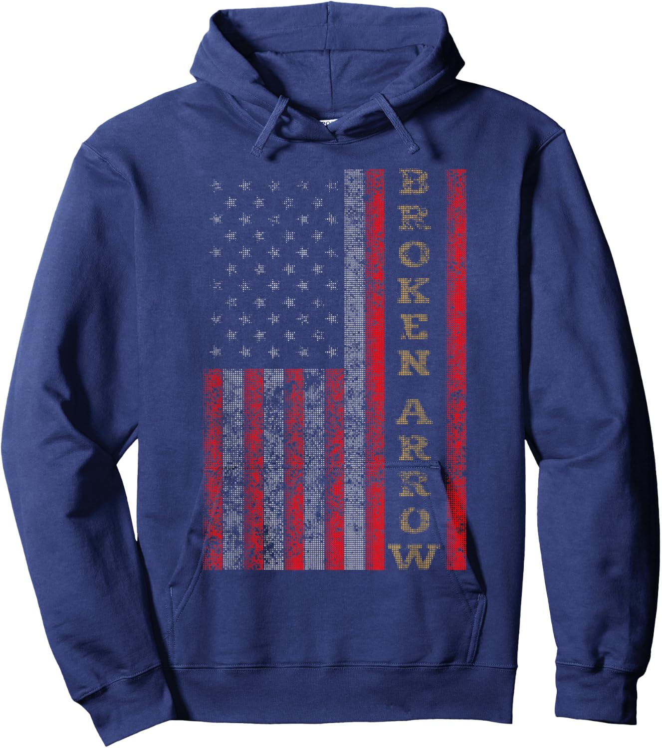 Cool Patriotic Broken Arrow USA - US Flag Gift Women Kids Men Hoodie - Hoodie | Navy