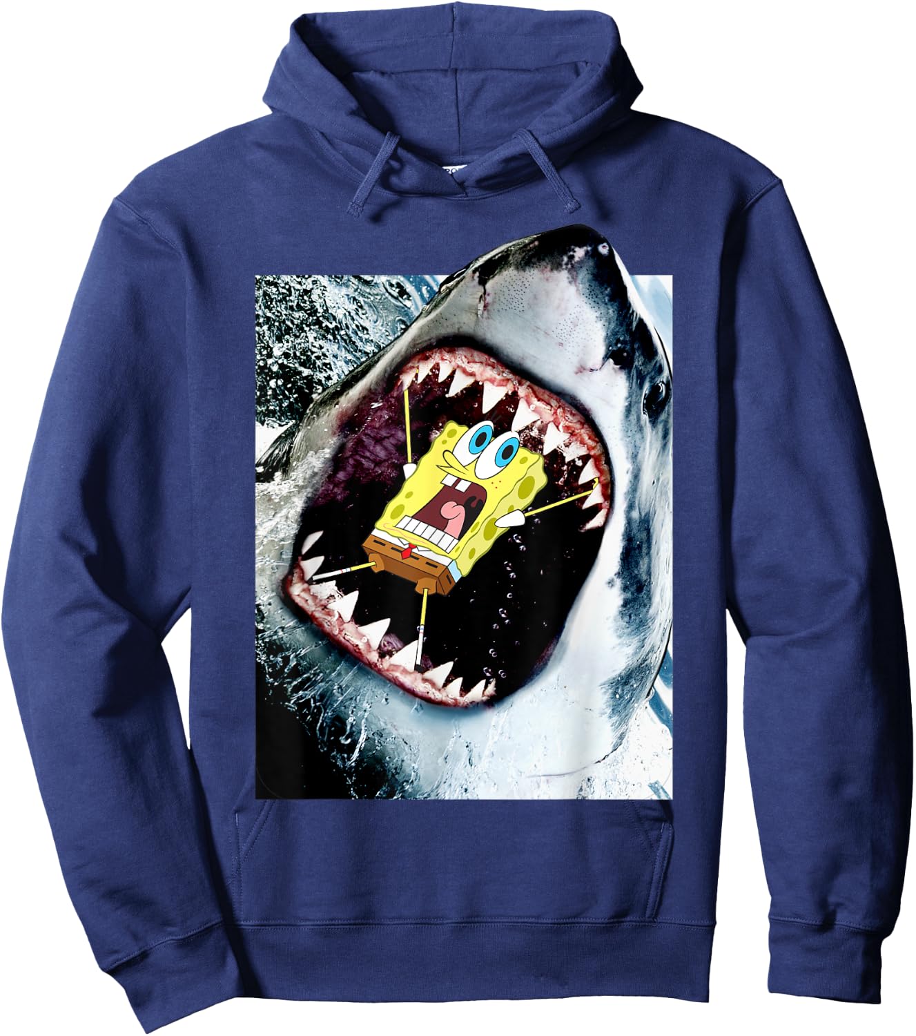 Spongebob SquarePants Shark Attack Hoodie - Hoodie | Navy